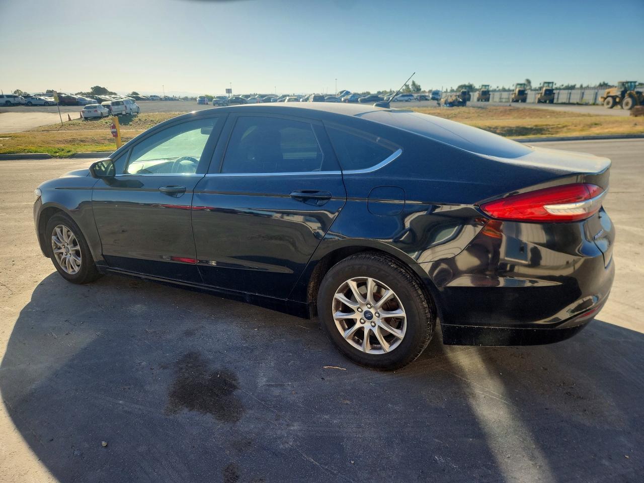 2017 Ford Fusion S Black vin: 3FA6P0G75HR110438