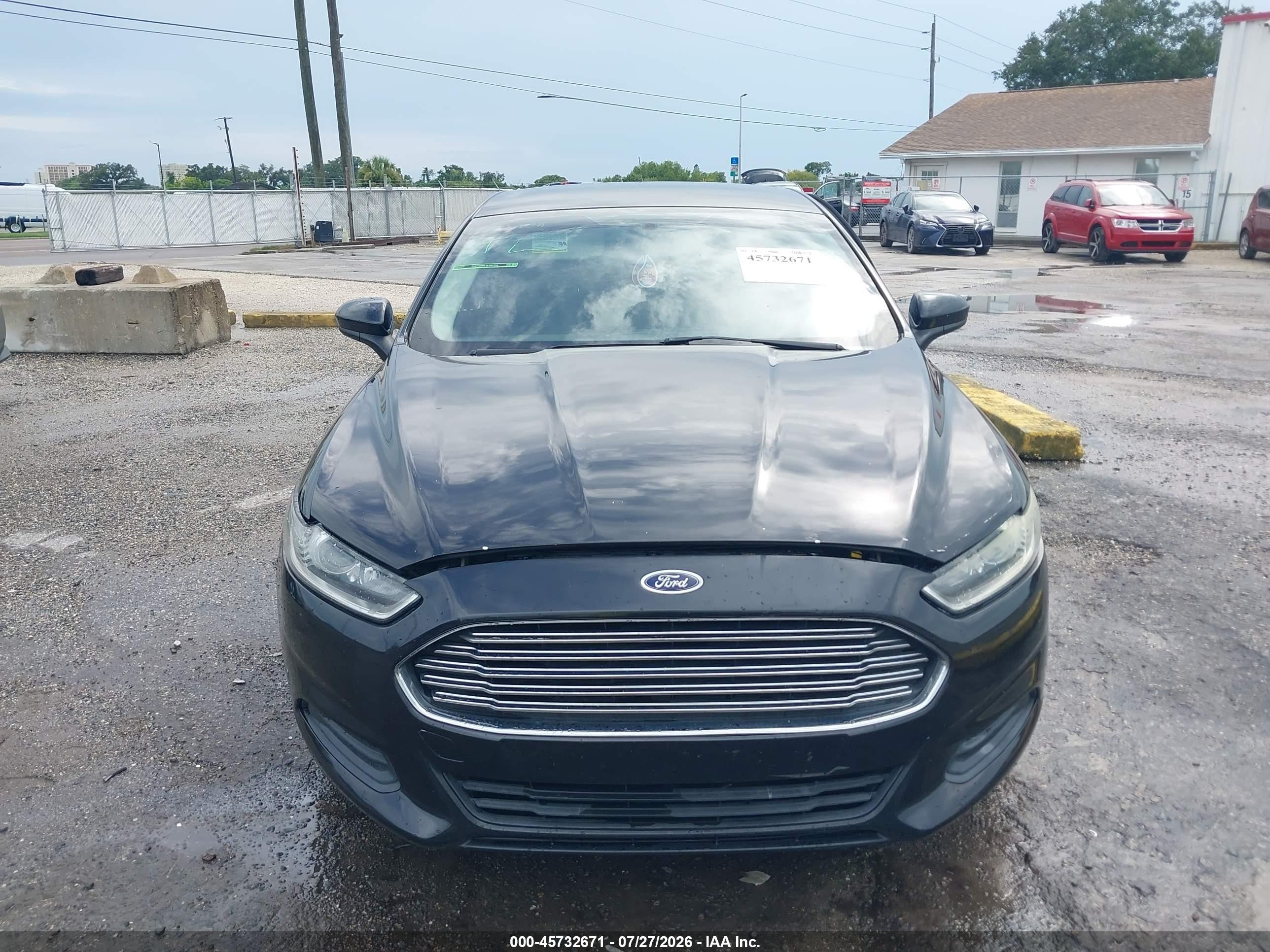 2013 Ford Fusion S Black vin: 3FA6P0G76DR288790