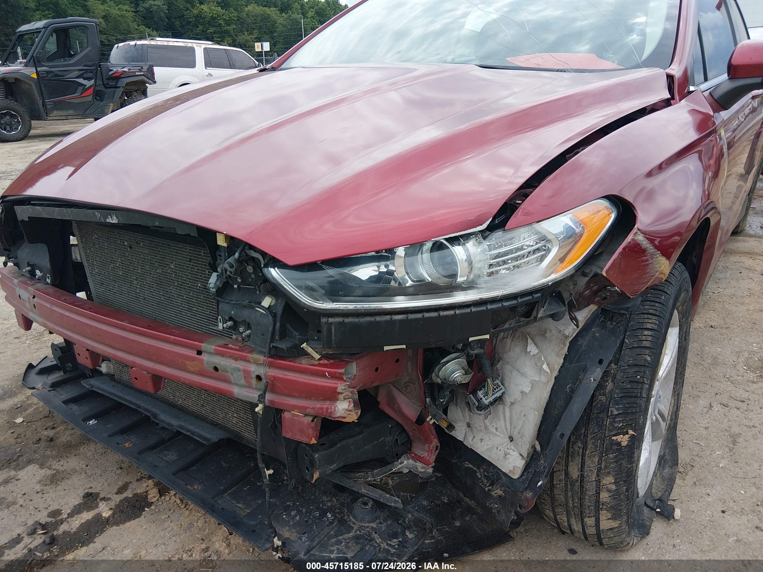2014 Ford Fusion S Maroon vin: 3FA6P0G76ER118236