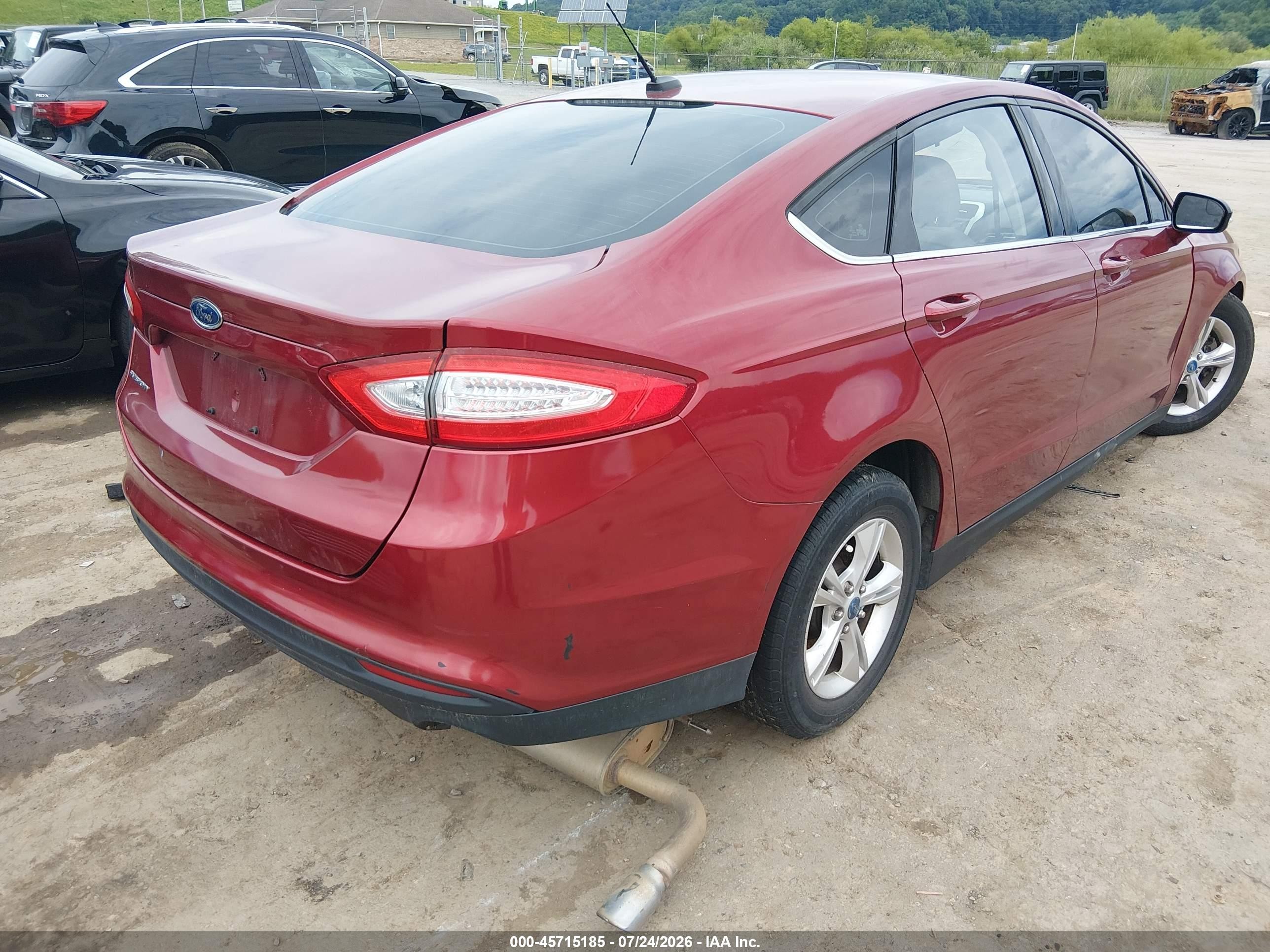 2014 Ford Fusion S Maroon vin: 3FA6P0G76ER118236