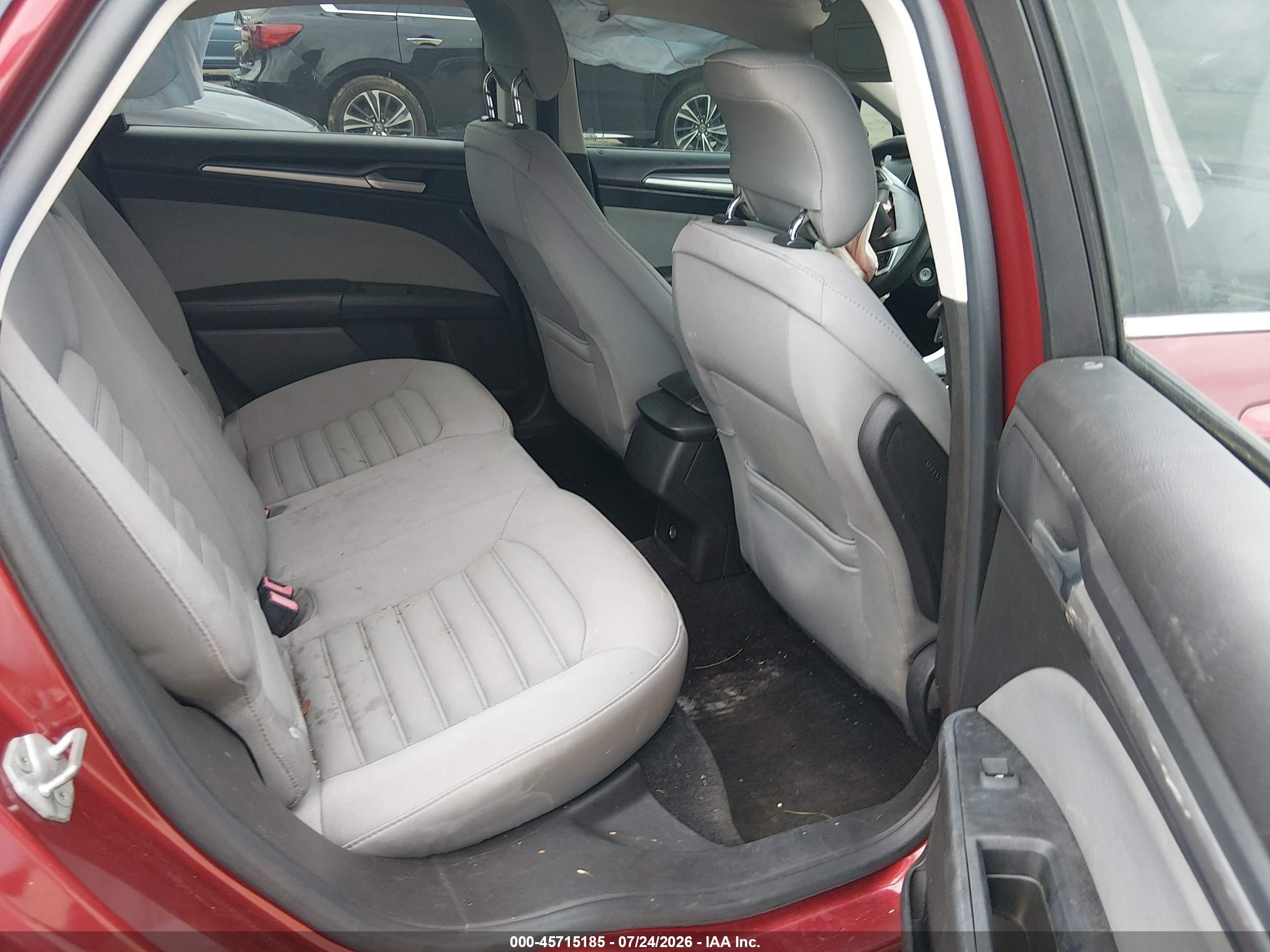 2014 Ford Fusion S Maroon vin: 3FA6P0G76ER118236