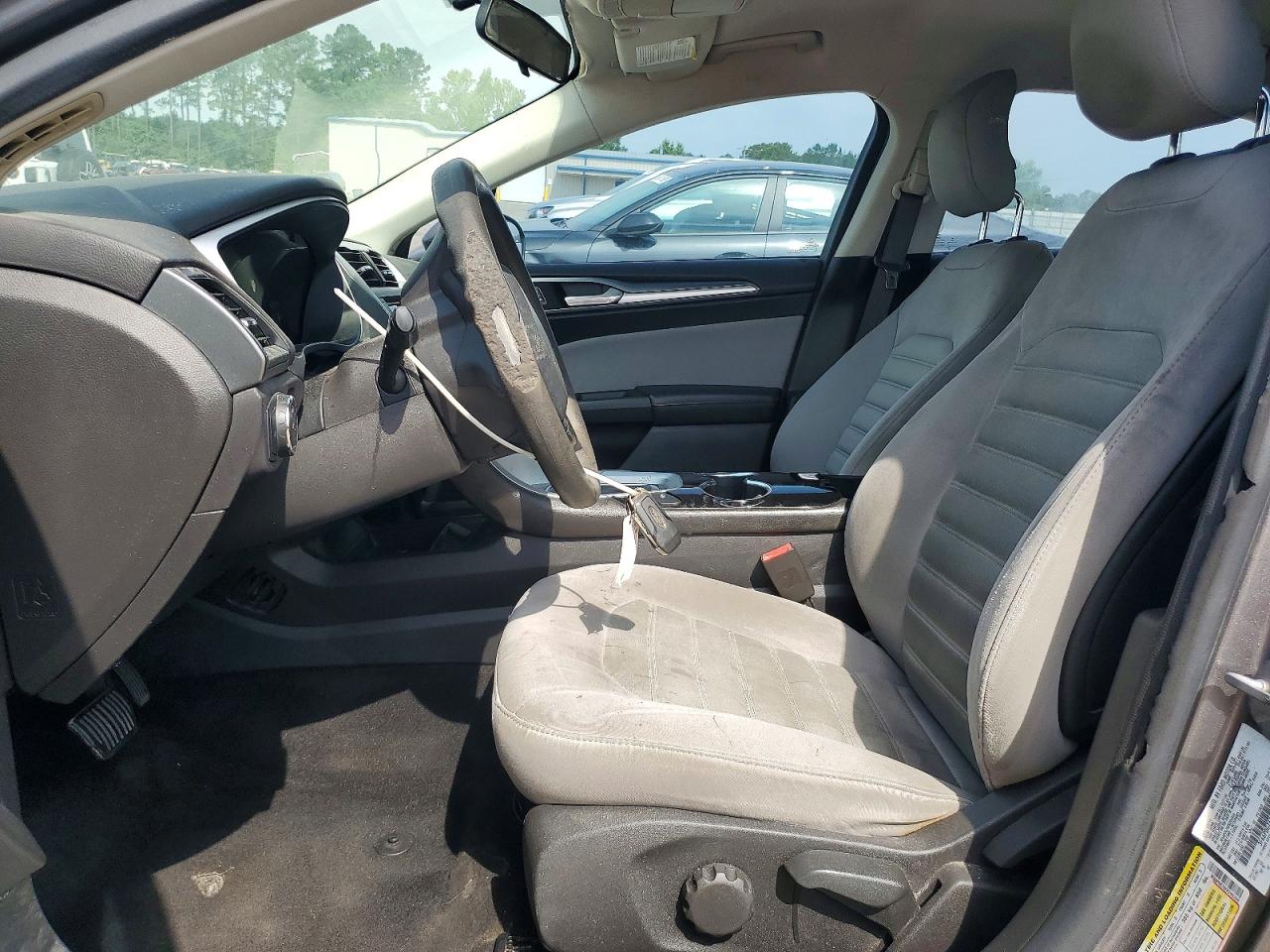 2014 Ford Fusion S Gray vin: 3FA6P0G76ER296356