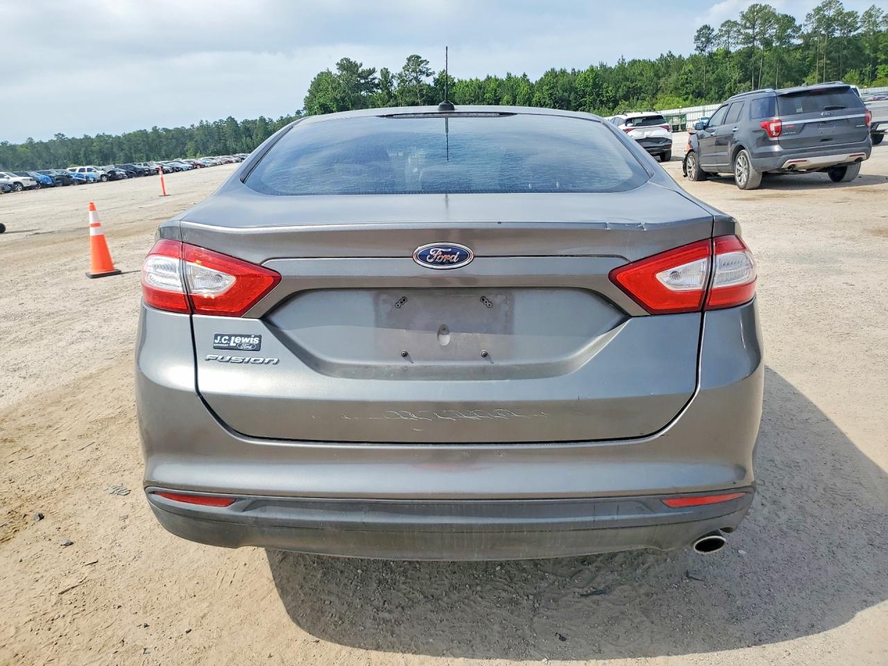2014 Ford Fusion S Gray vin: 3FA6P0G76ER296356