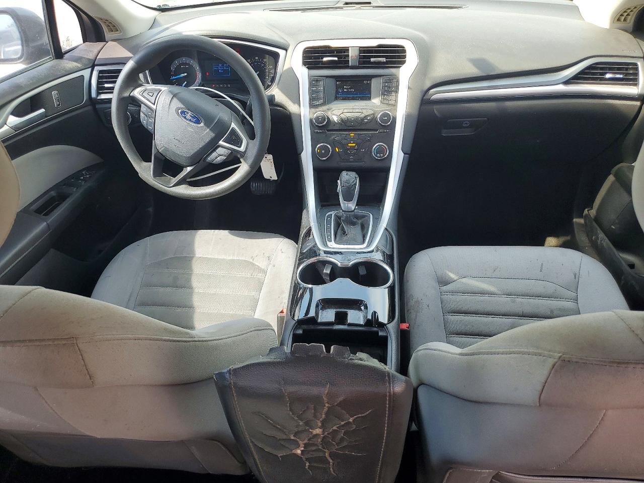 2014 Ford Fusion S Gray vin: 3FA6P0G76ER296356
