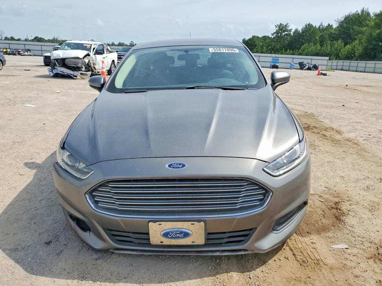 2014 Ford Fusion S Gray vin: 3FA6P0G76ER296356