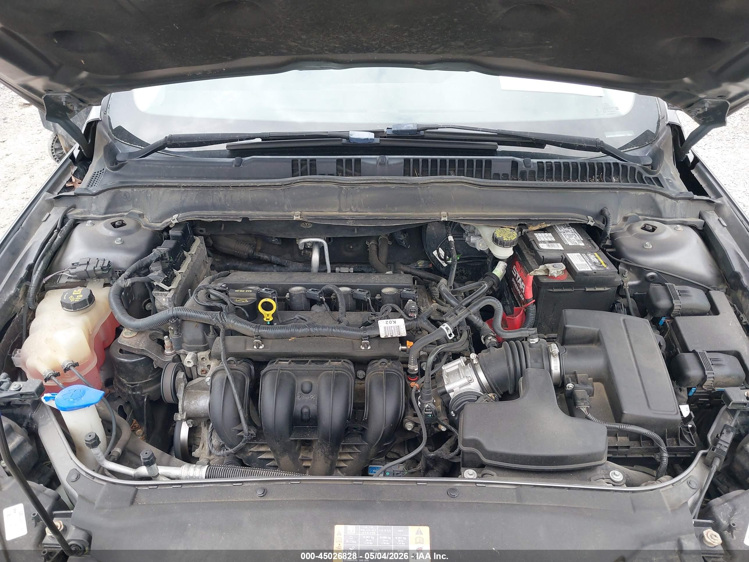 2014 Ford Fusion S Gray vin: 3FA6P0G76ER380967