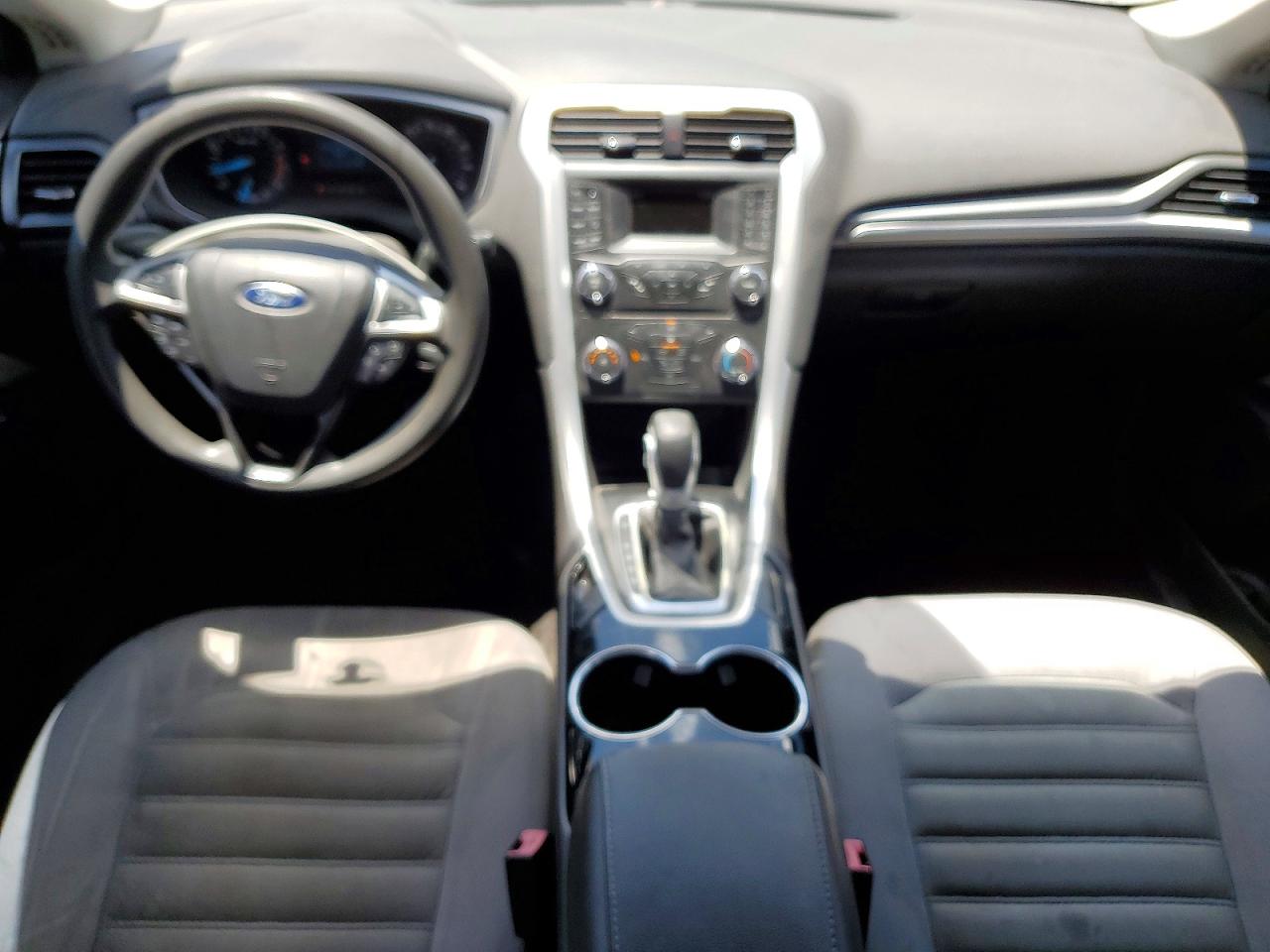 2014 Ford Fusion S Orange vin: 3FA6P0G76ER386364