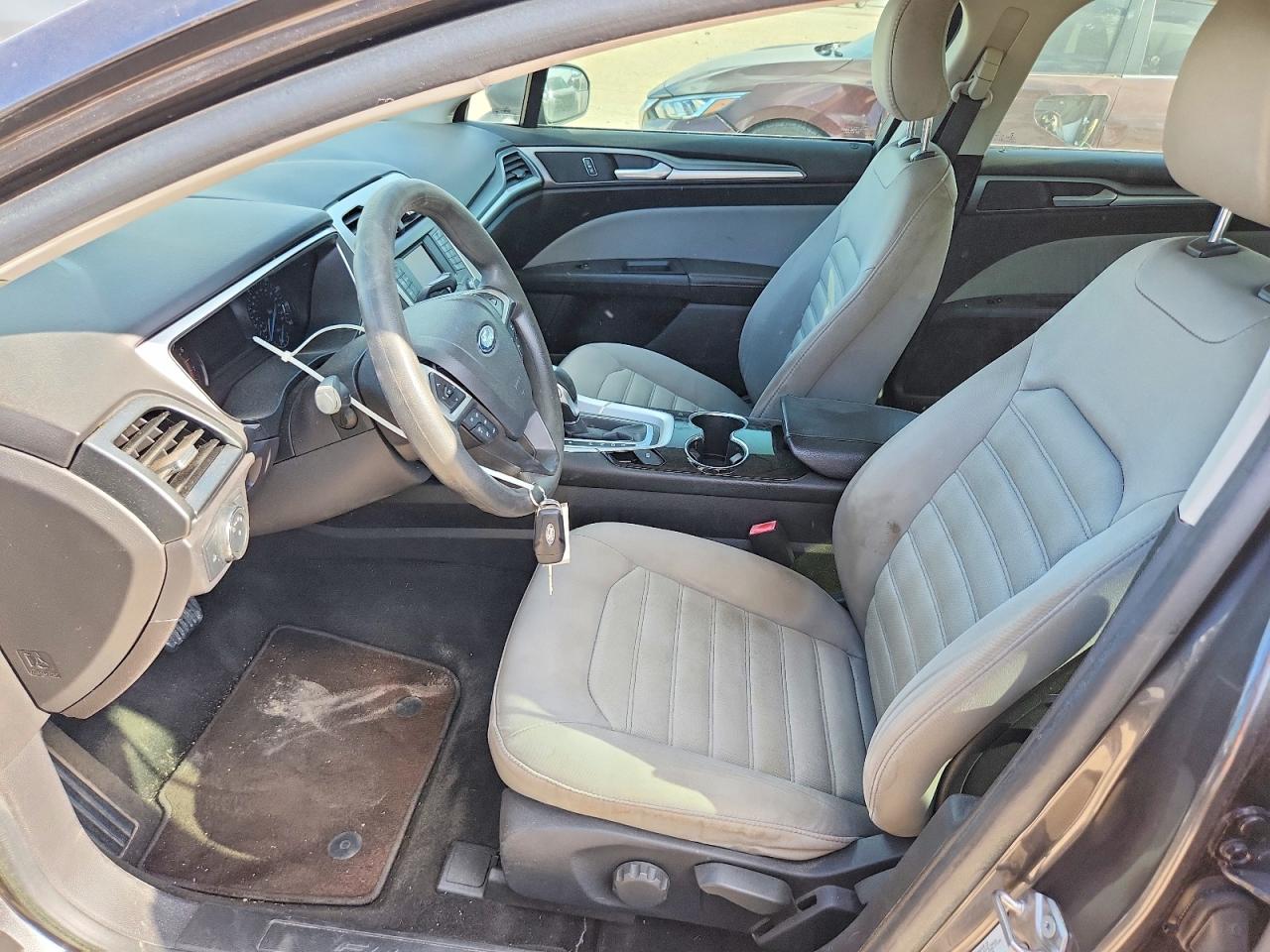 2015 Ford Fusion S Gray vin: 3FA6P0G76FR278716