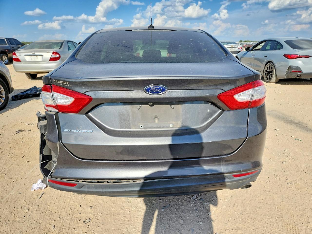 2015 Ford Fusion S Gray vin: 3FA6P0G76FR278716