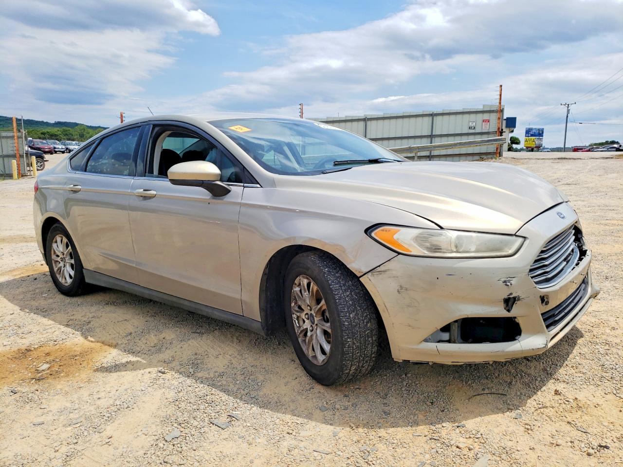 2015 Ford Fusion S Tan vin: 3FA6P0G76FR281101