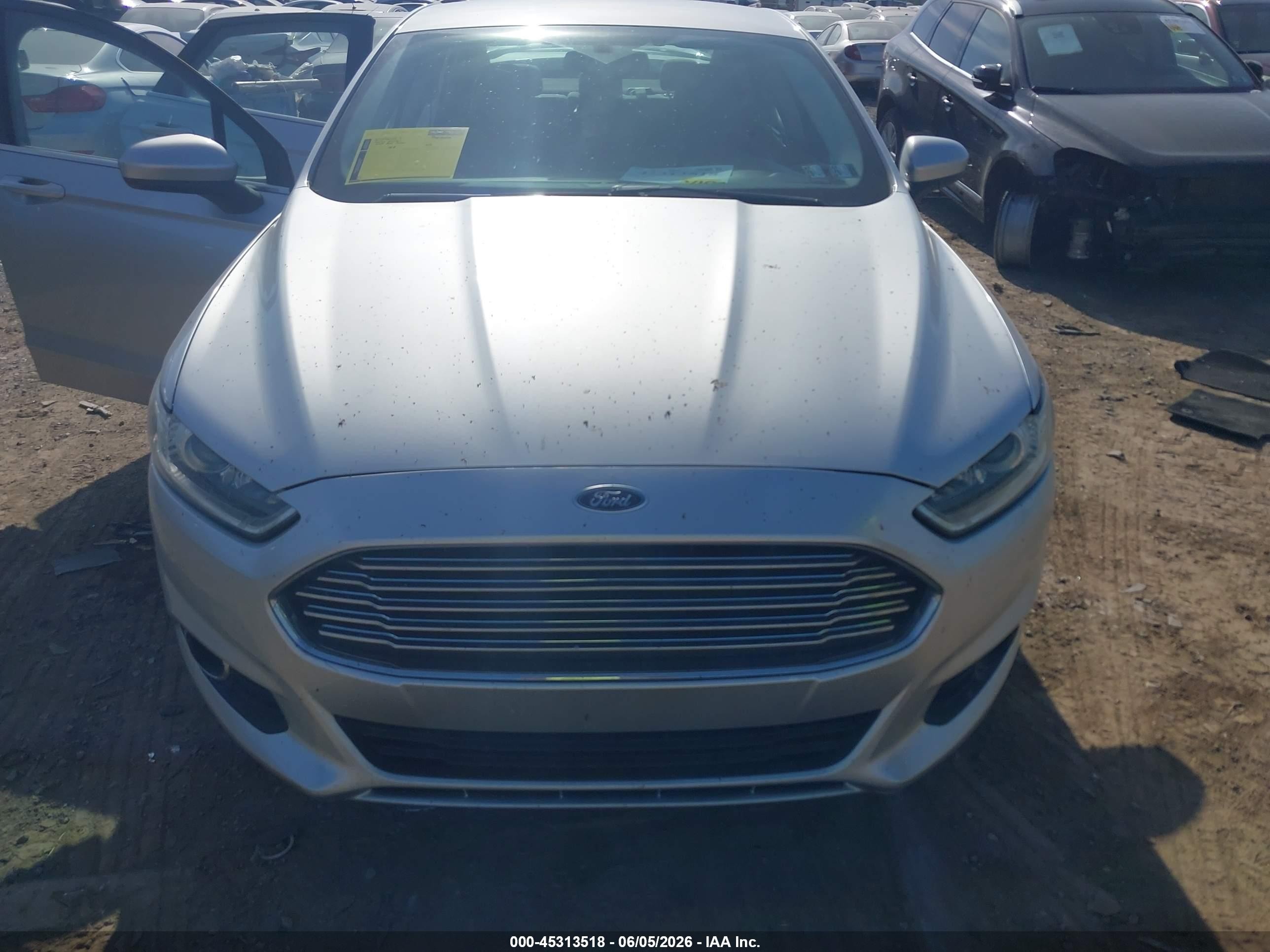 2016 Ford Fusion S Gray vin: 3FA6P0G76GR322635