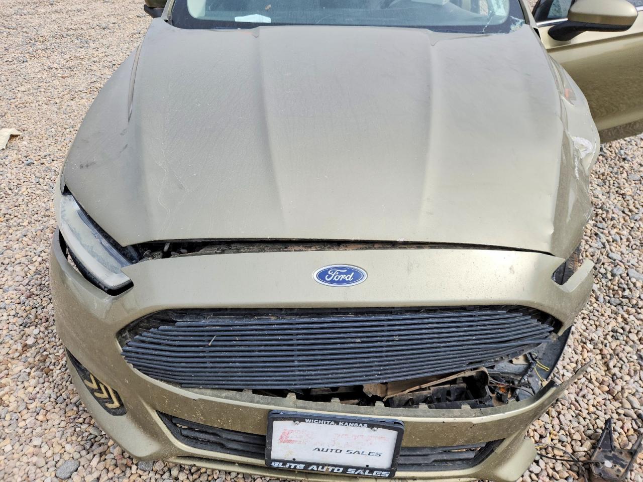 2013 Ford Fusion S Green vin: 3FA6P0G77DR183983
