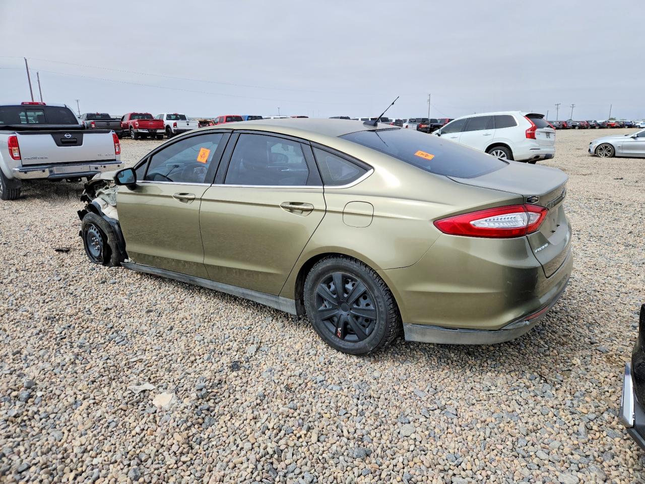 2013 Ford Fusion S Green vin: 3FA6P0G77DR183983