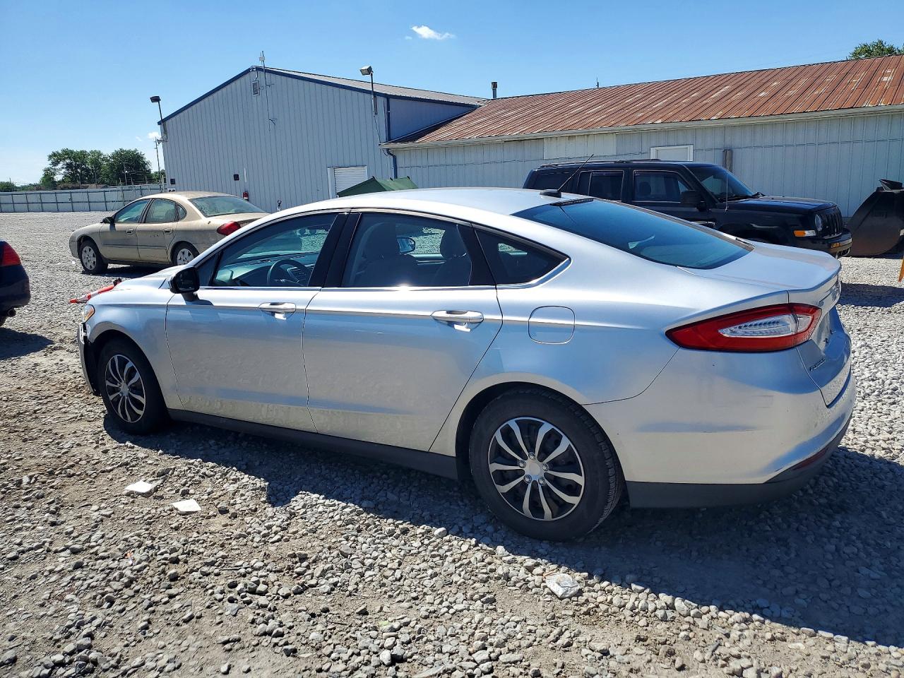2013 Ford Fusion S Silver vin: 3FA6P0G77DR189993