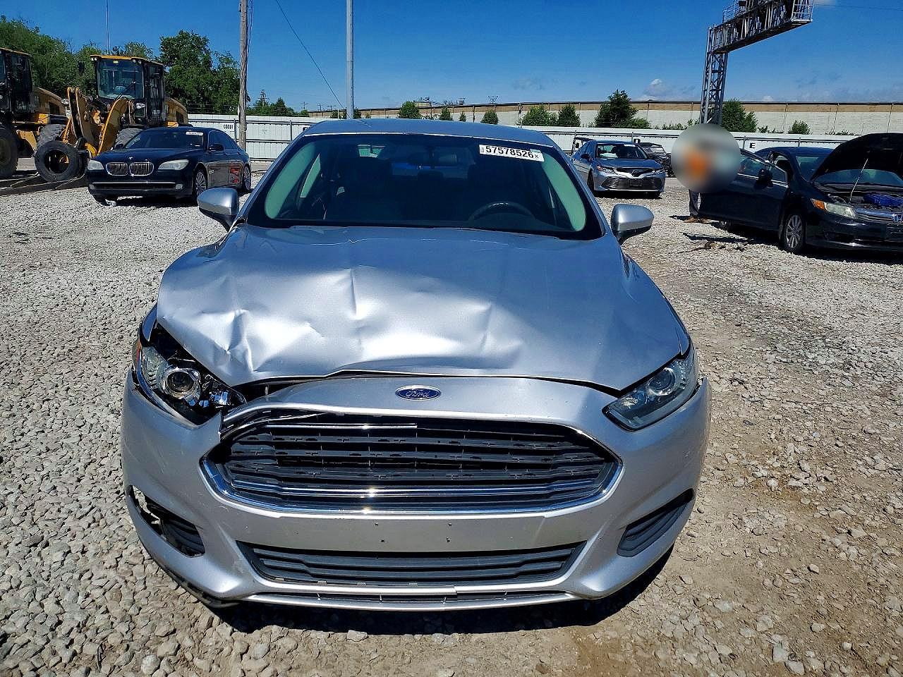 2013 Ford Fusion S Silver vin: 3FA6P0G77DR189993