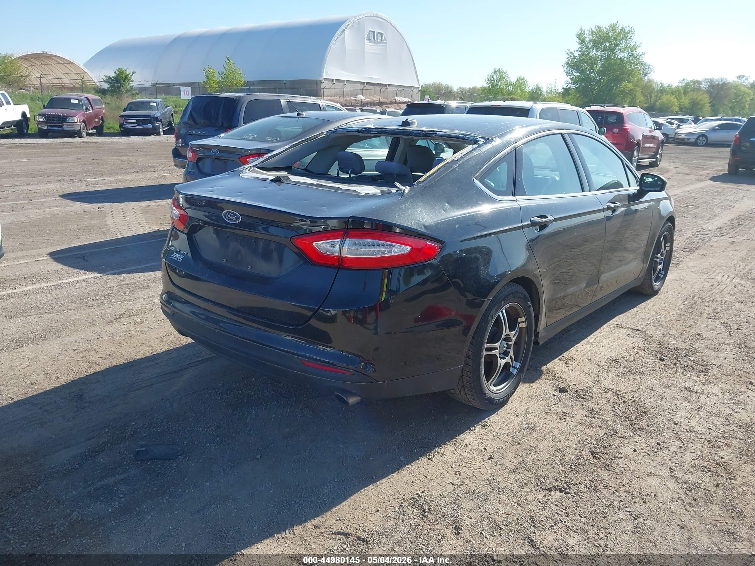 2013 Ford Fusion S Black vin: 3FA6P0G77DR226962