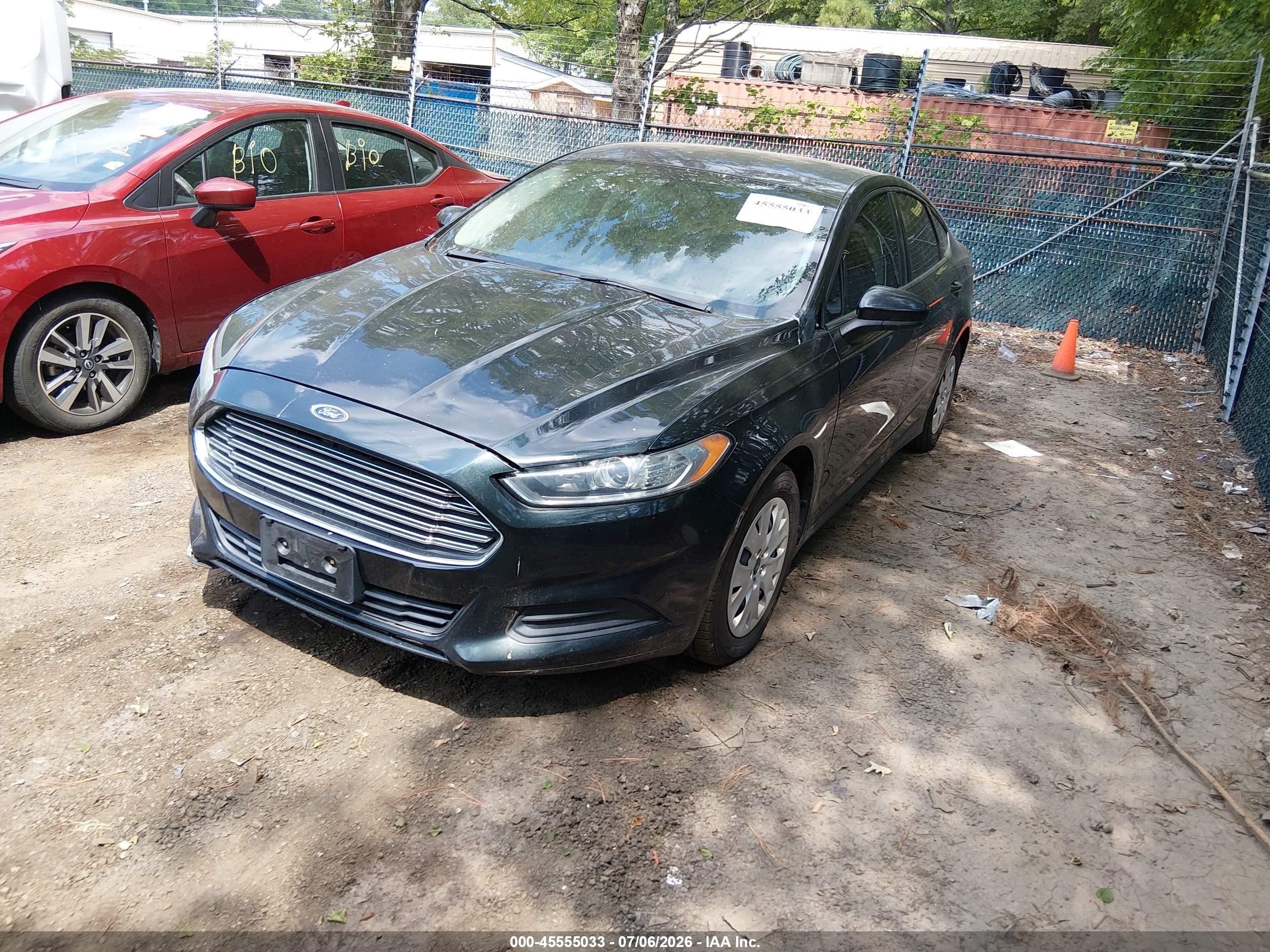 2013 Ford Fusion S Black vin: 3FA6P0G77DR269066
