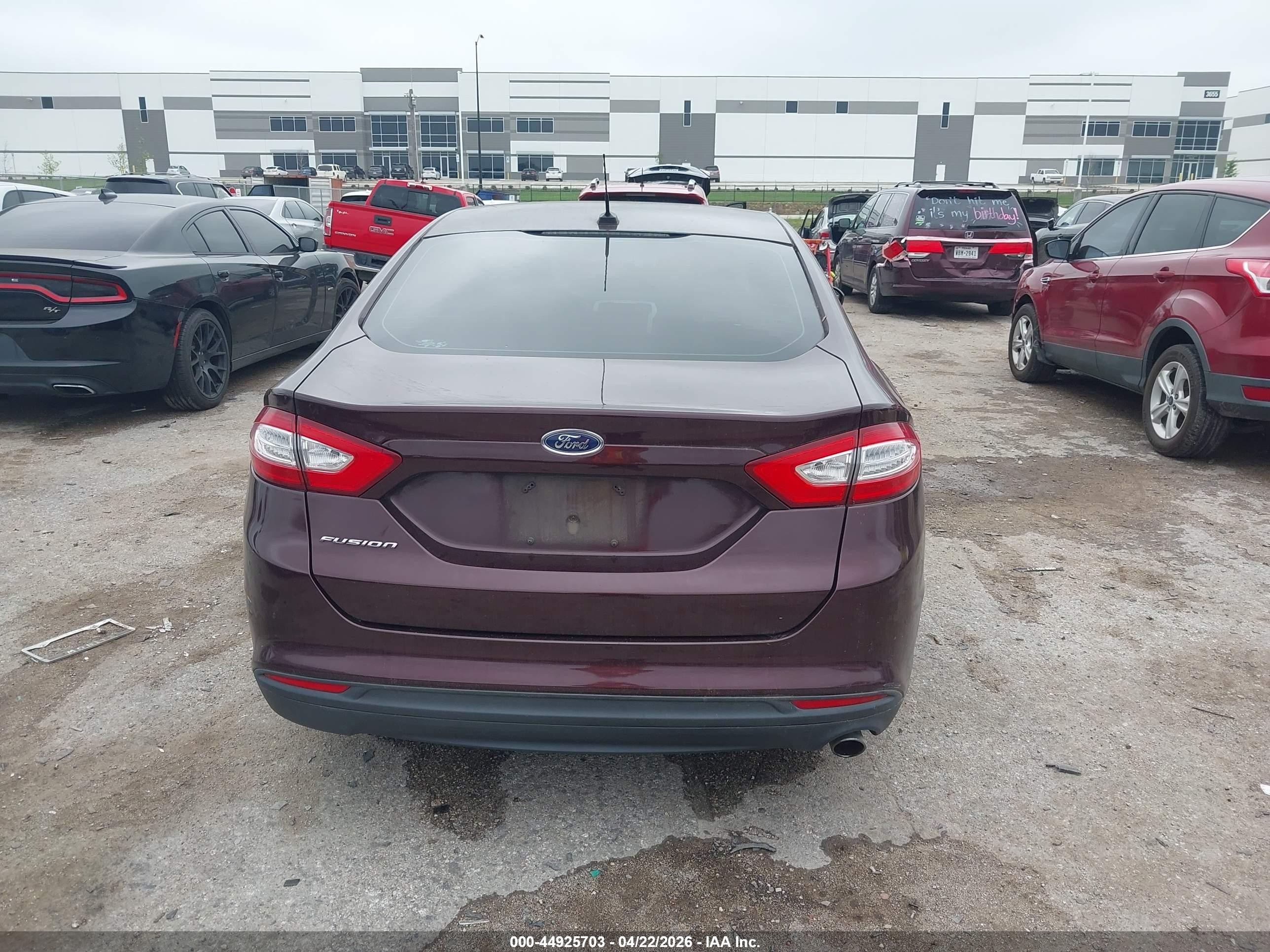 2013 Ford Fusion S Burgundy vin: 3FA6P0G77DR342484