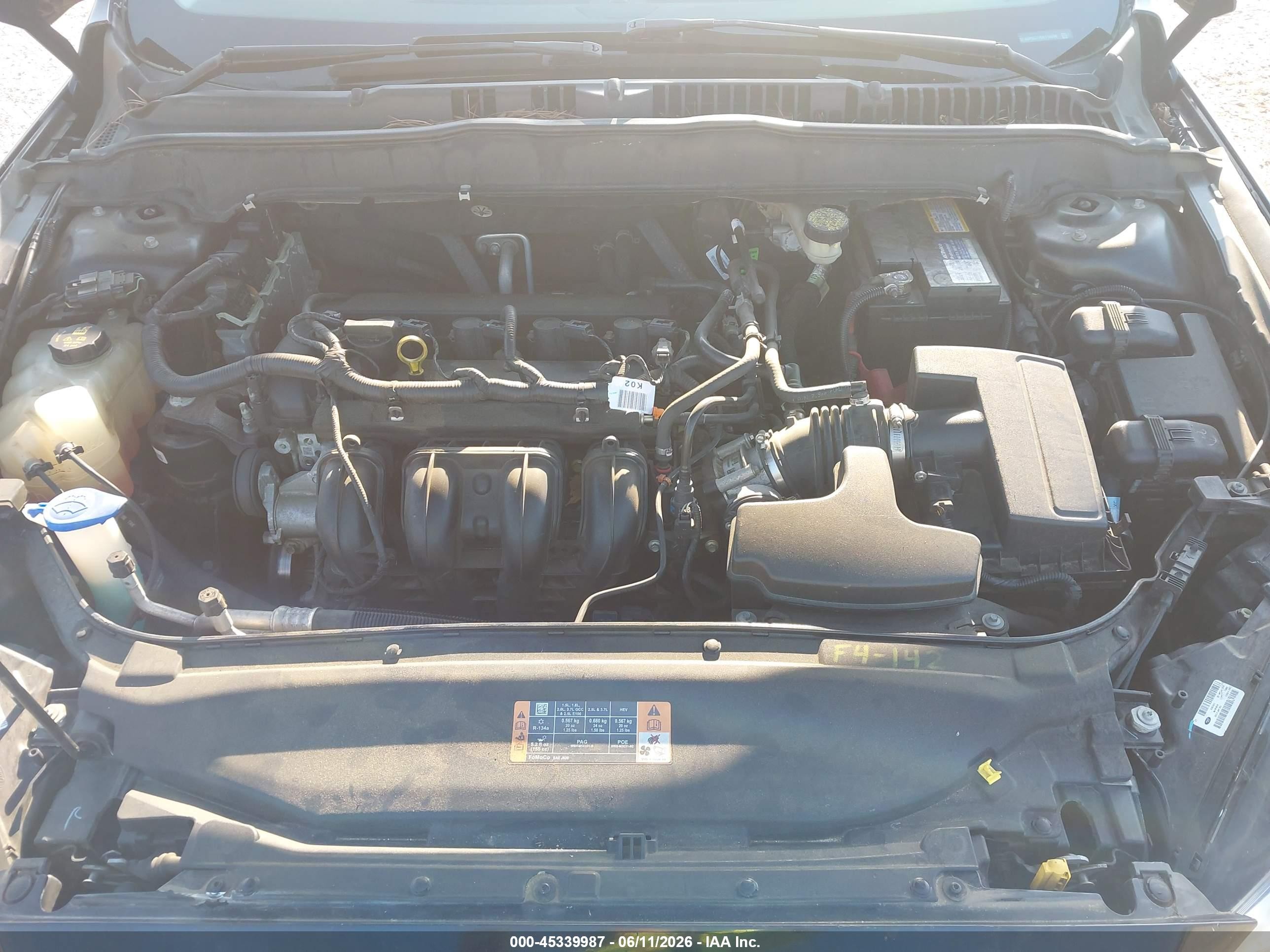 2014 Ford Fusion S Black vin: 3FA6P0G77ER114096