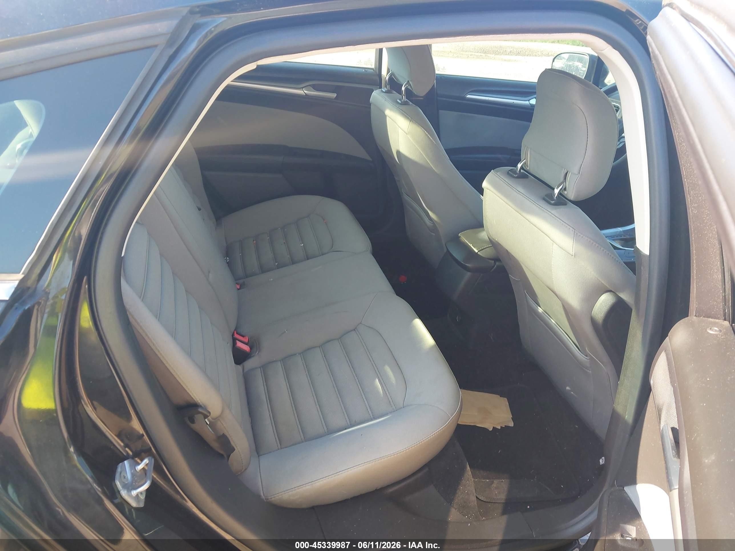 2014 Ford Fusion S Black vin: 3FA6P0G77ER114096