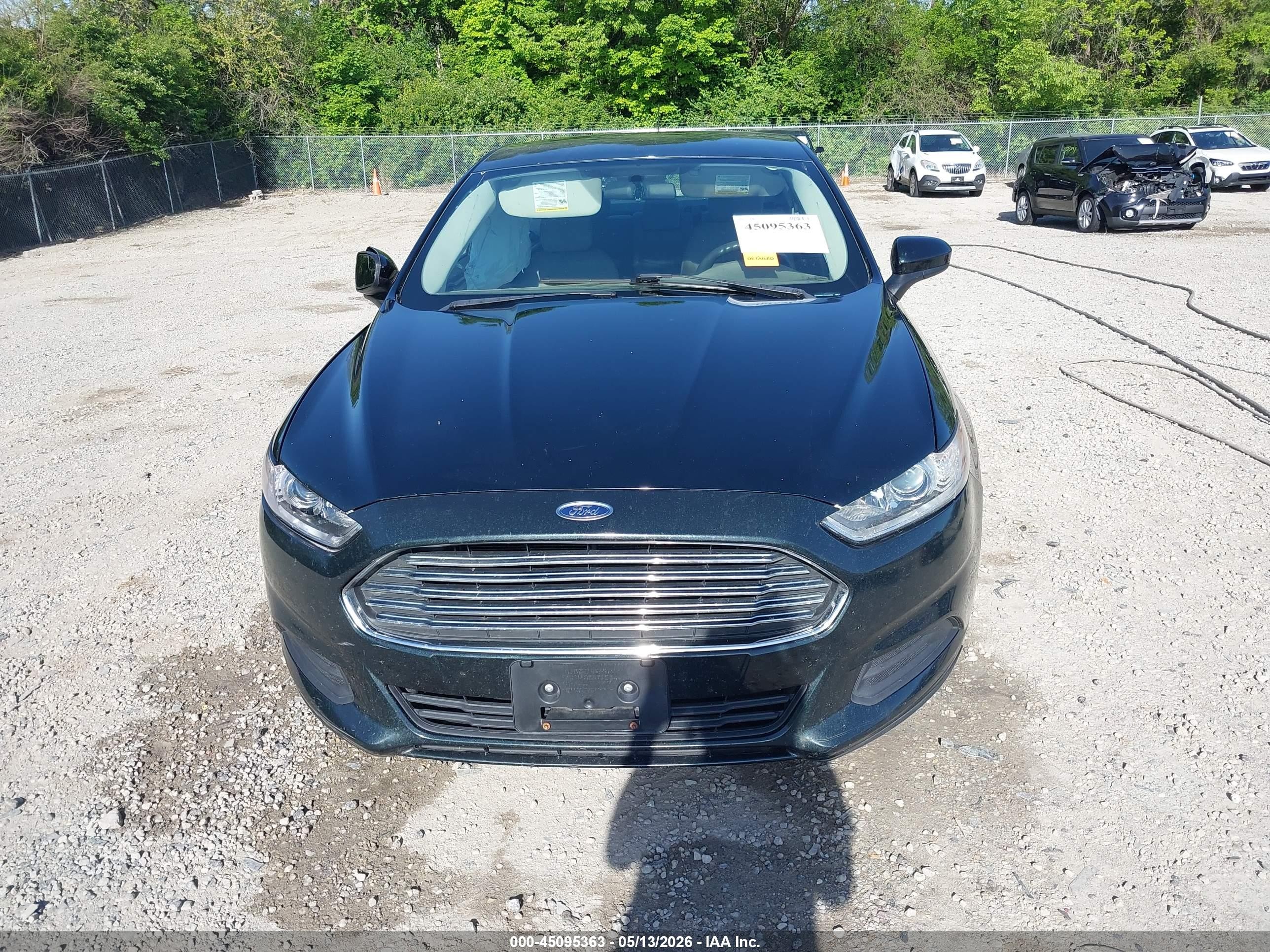 2014 Ford Fusion S Black vin: 3FA6P0G77ER120223