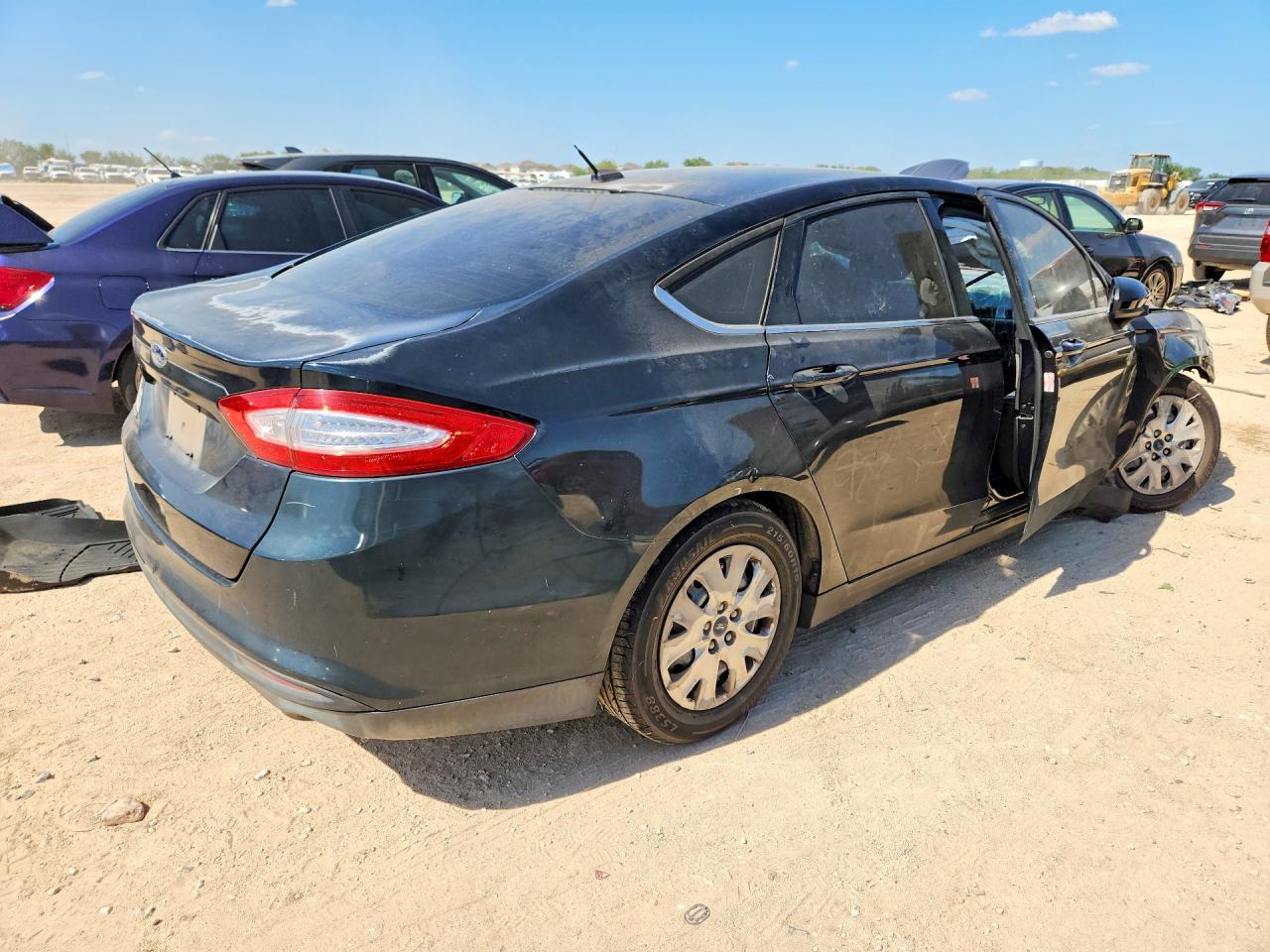 2014 Ford Fusion S Black vin: 3FA6P0G77ER169308