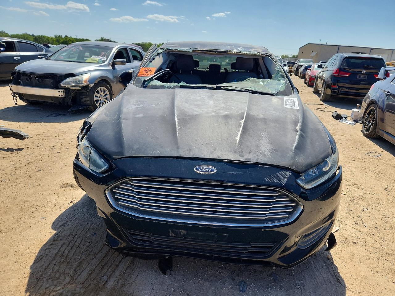 2014 Ford Fusion S Black vin: 3FA6P0G77ER169308
