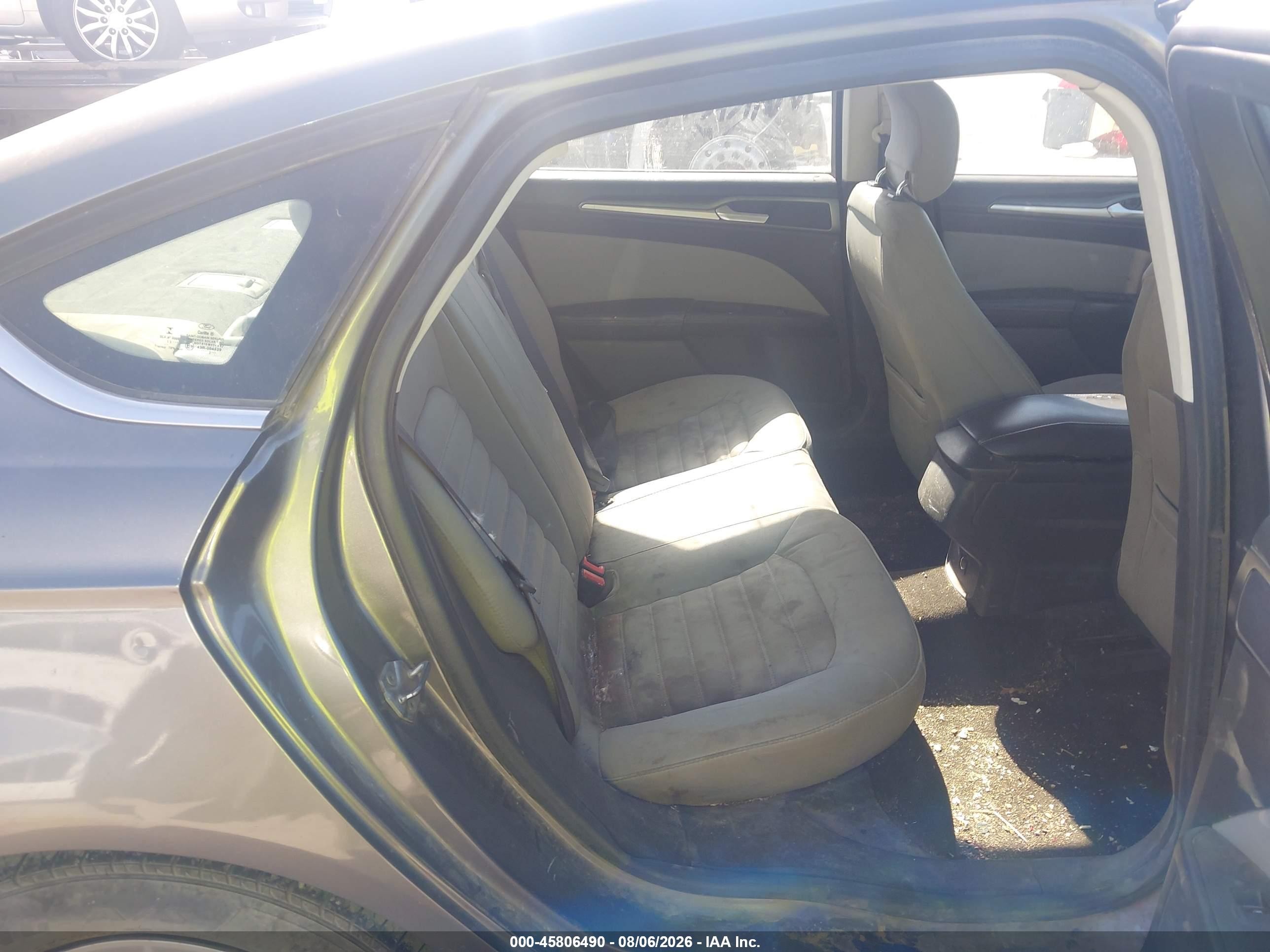 2014 Ford Fusion S Gray vin: 3FA6P0G77ER212299