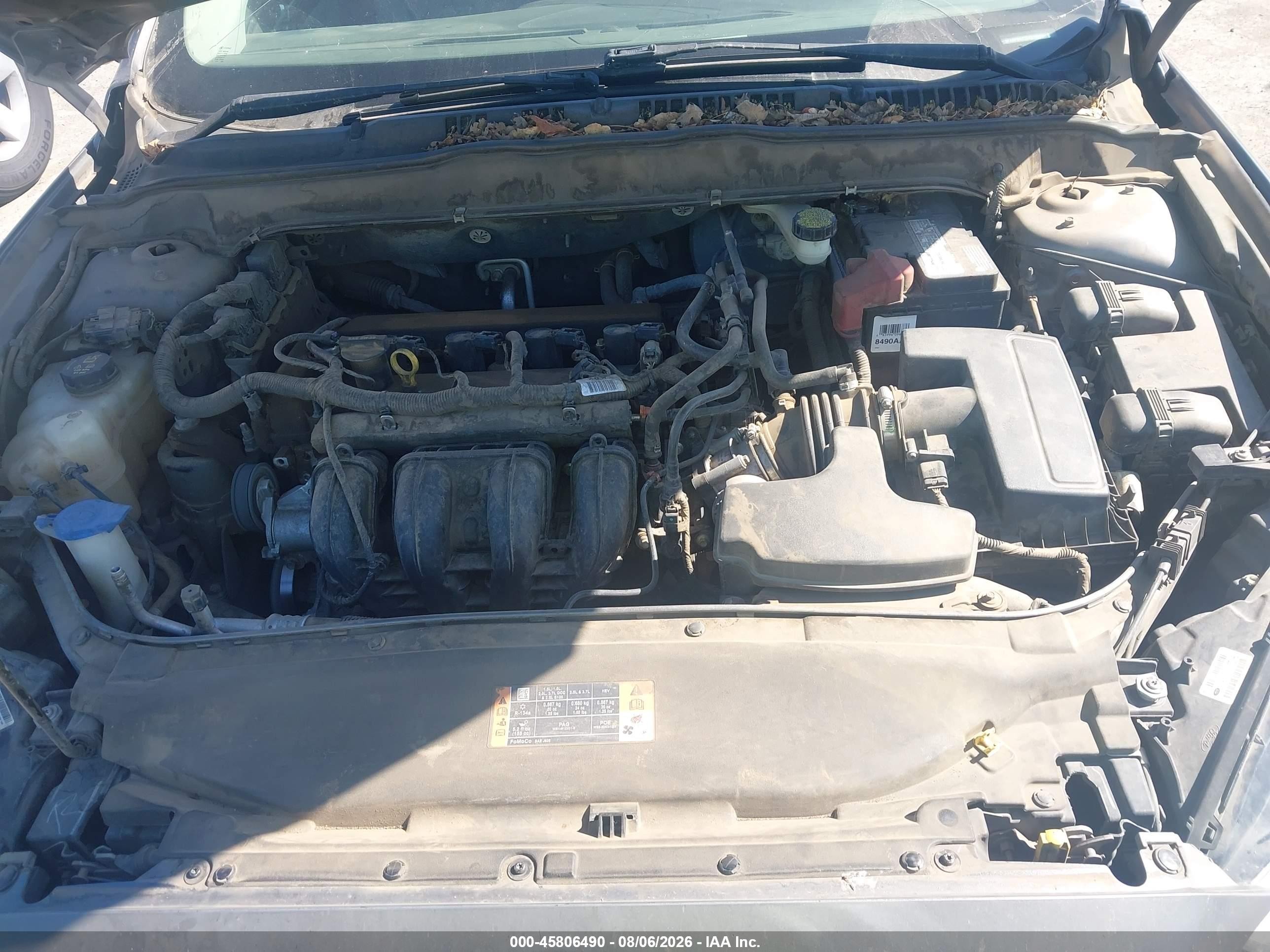 2014 Ford Fusion S Gray vin: 3FA6P0G77ER212299