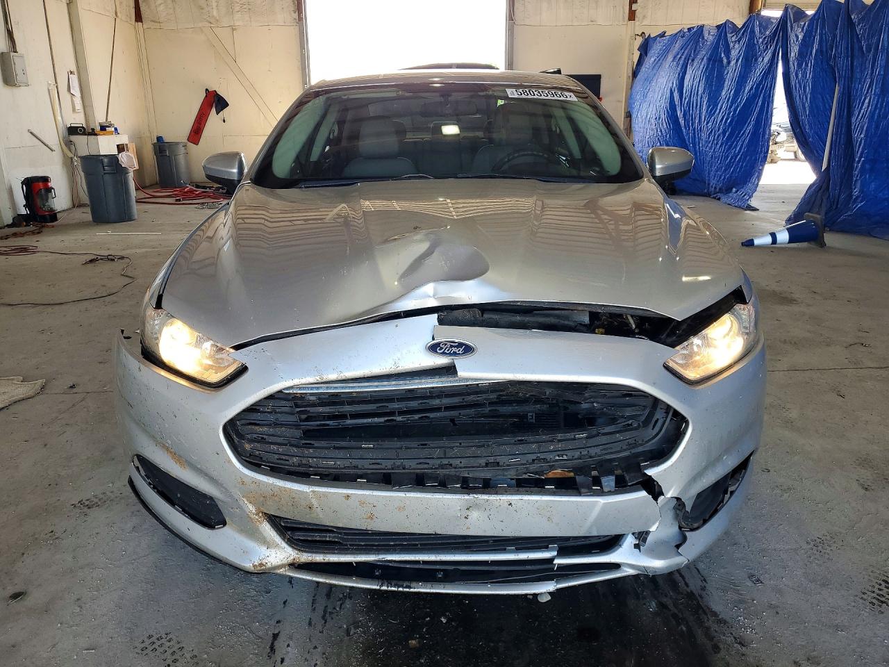 2014 Ford Fusion S Серебряный vin: 3FA6P0G77ER394764