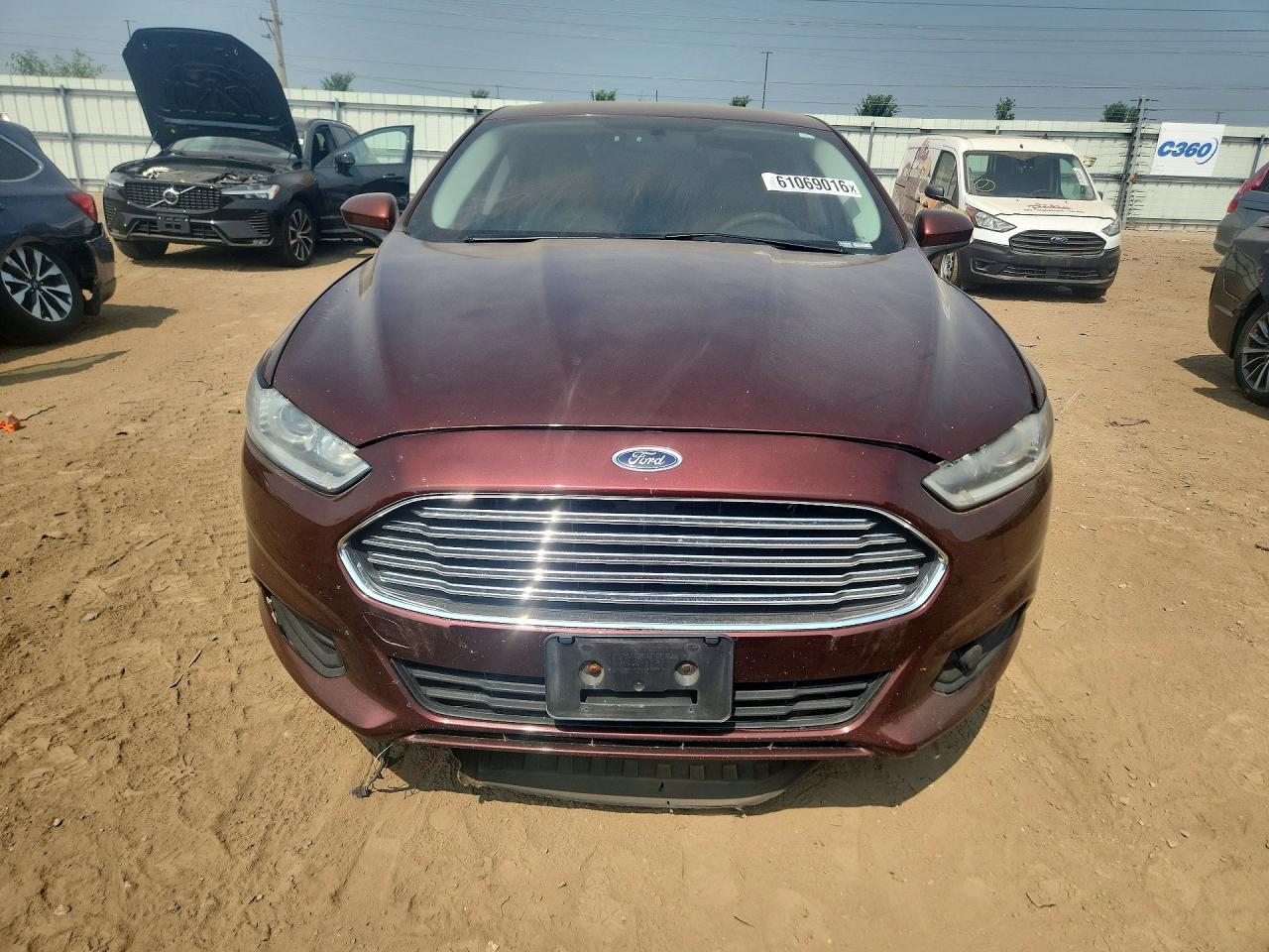 2015 Ford Fusion S Brown vin: 3FA6P0G77FR114374