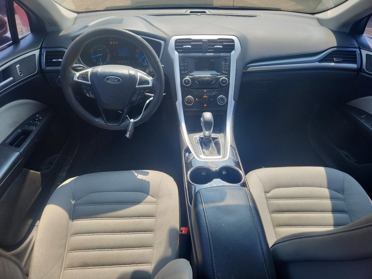 2015 Ford Fusion S Brown vin: 3FA6P0G77FR114374