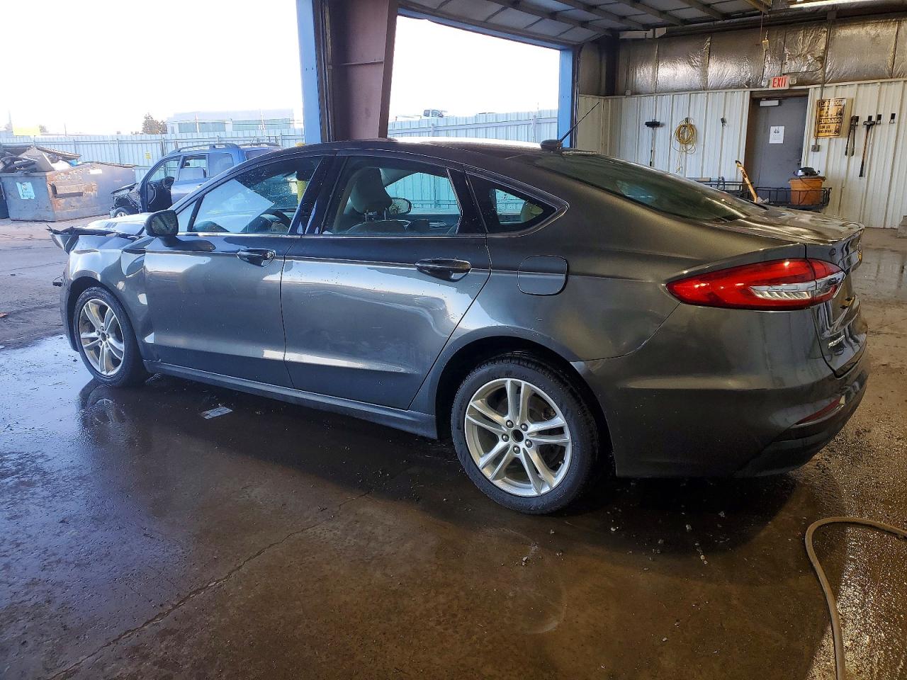 2019 Ford Fusion S Gray vin: 3FA6P0G77KR134067