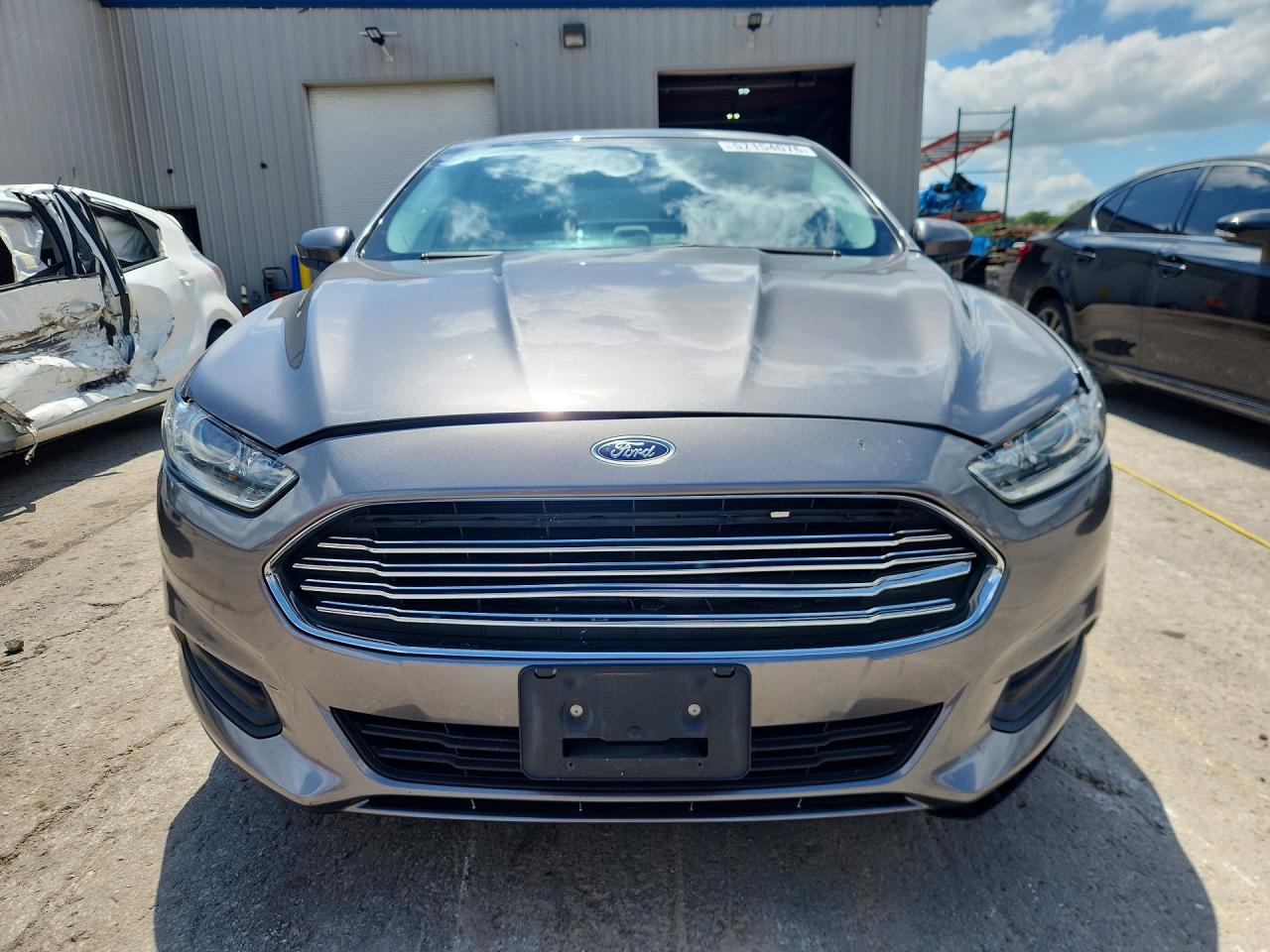2013 Ford Fusion S Gray vin: 3FA6P0G78DR169655