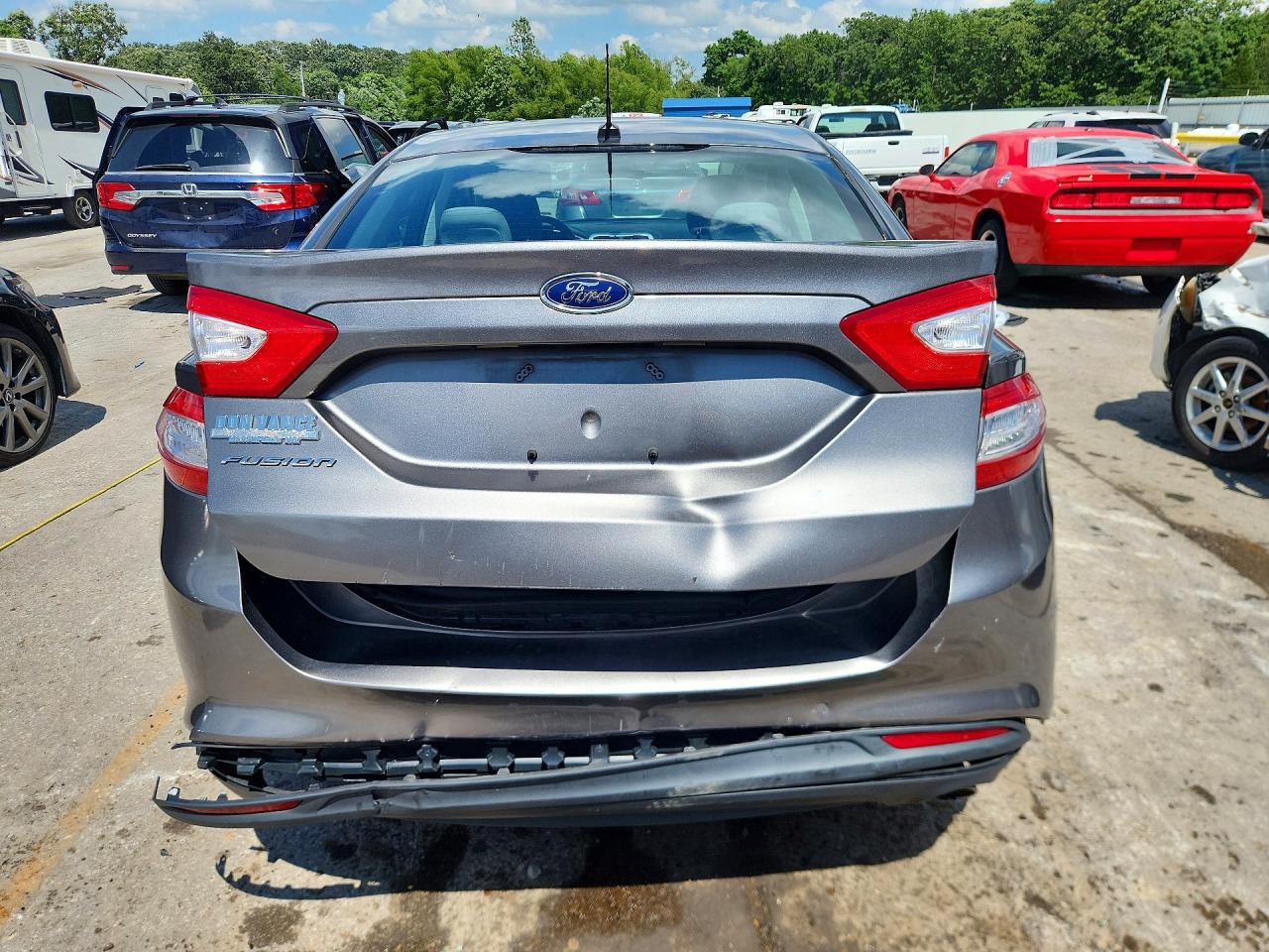 2013 Ford Fusion S Gray vin: 3FA6P0G78DR169655