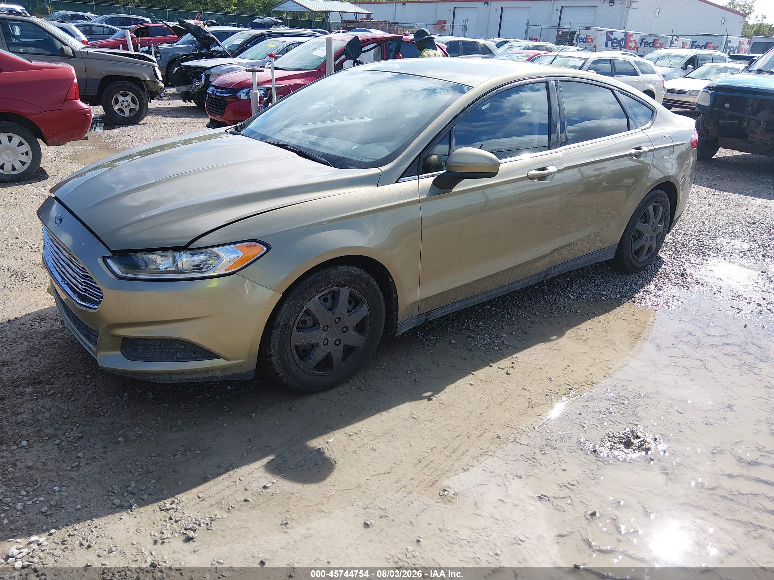2013 Ford Fusion S Green vin: 3FA6P0G78DR196564