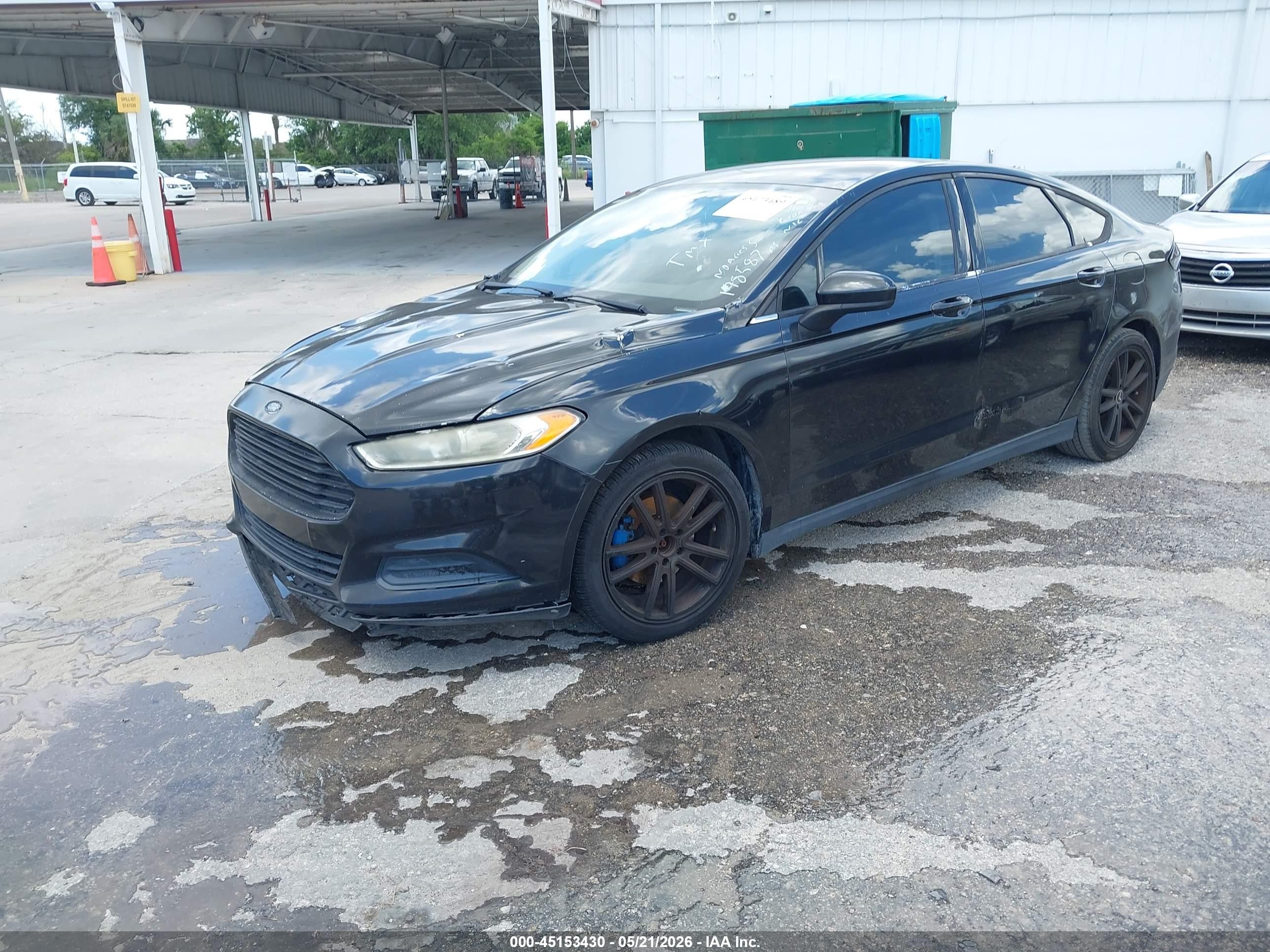 2013 Ford Fusion S Black vin: 3FA6P0G78DR198587