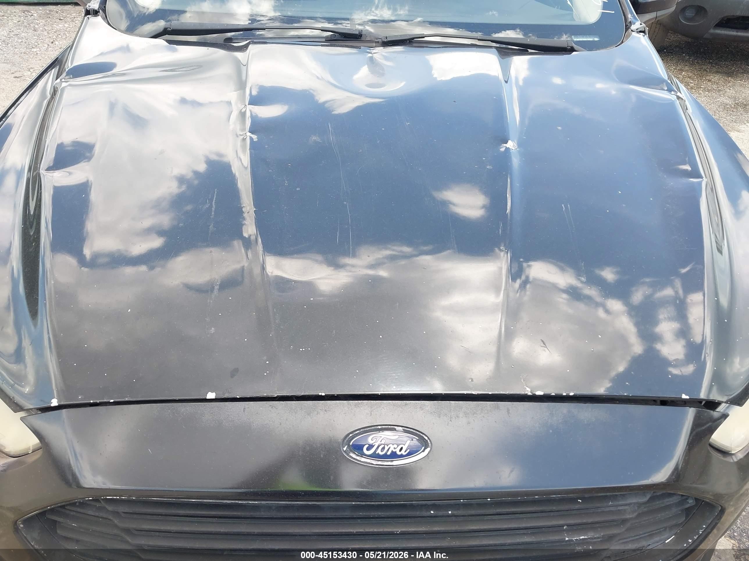 2013 Ford Fusion S Black vin: 3FA6P0G78DR198587