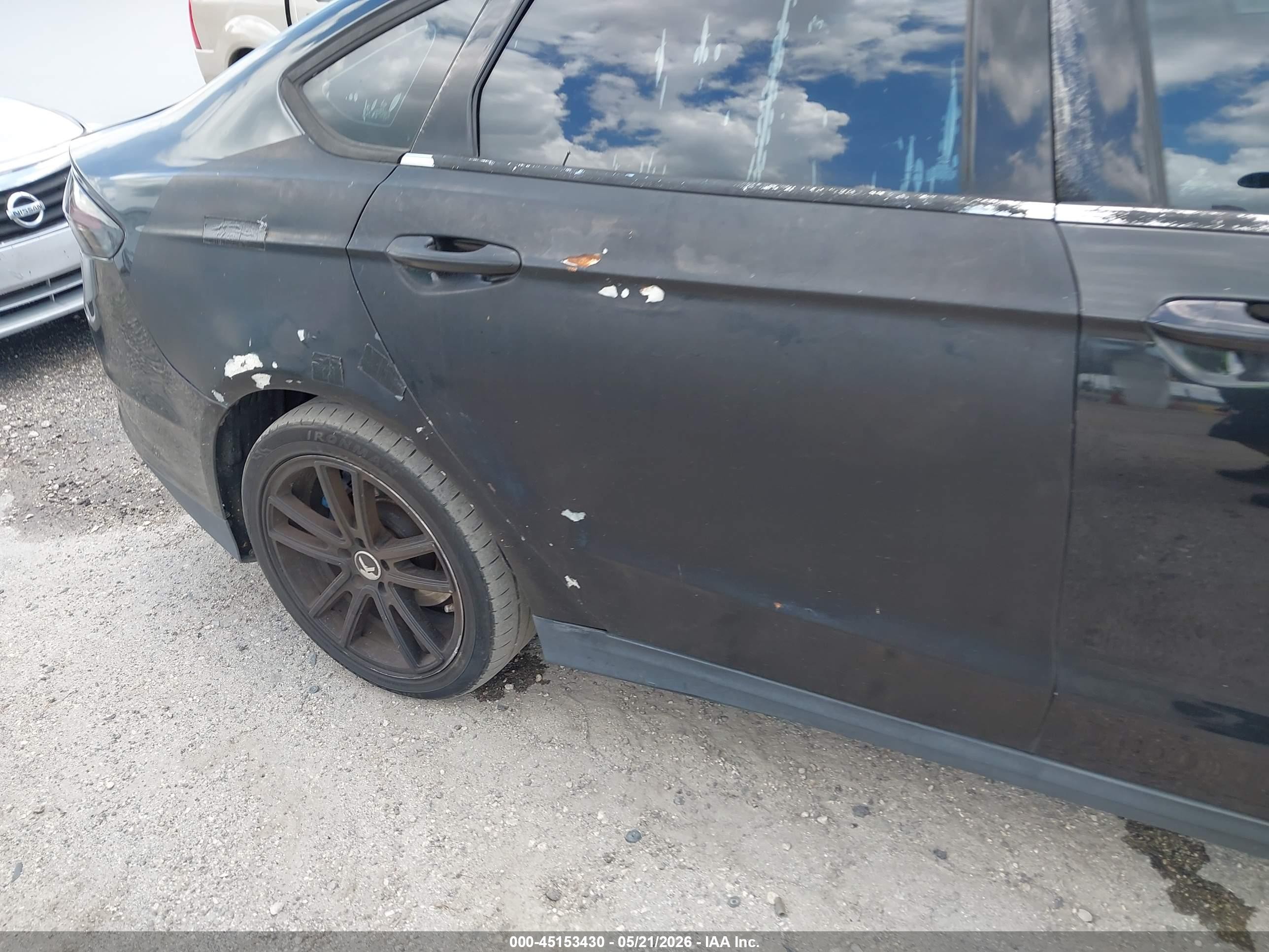 2013 Ford Fusion S Black vin: 3FA6P0G78DR198587