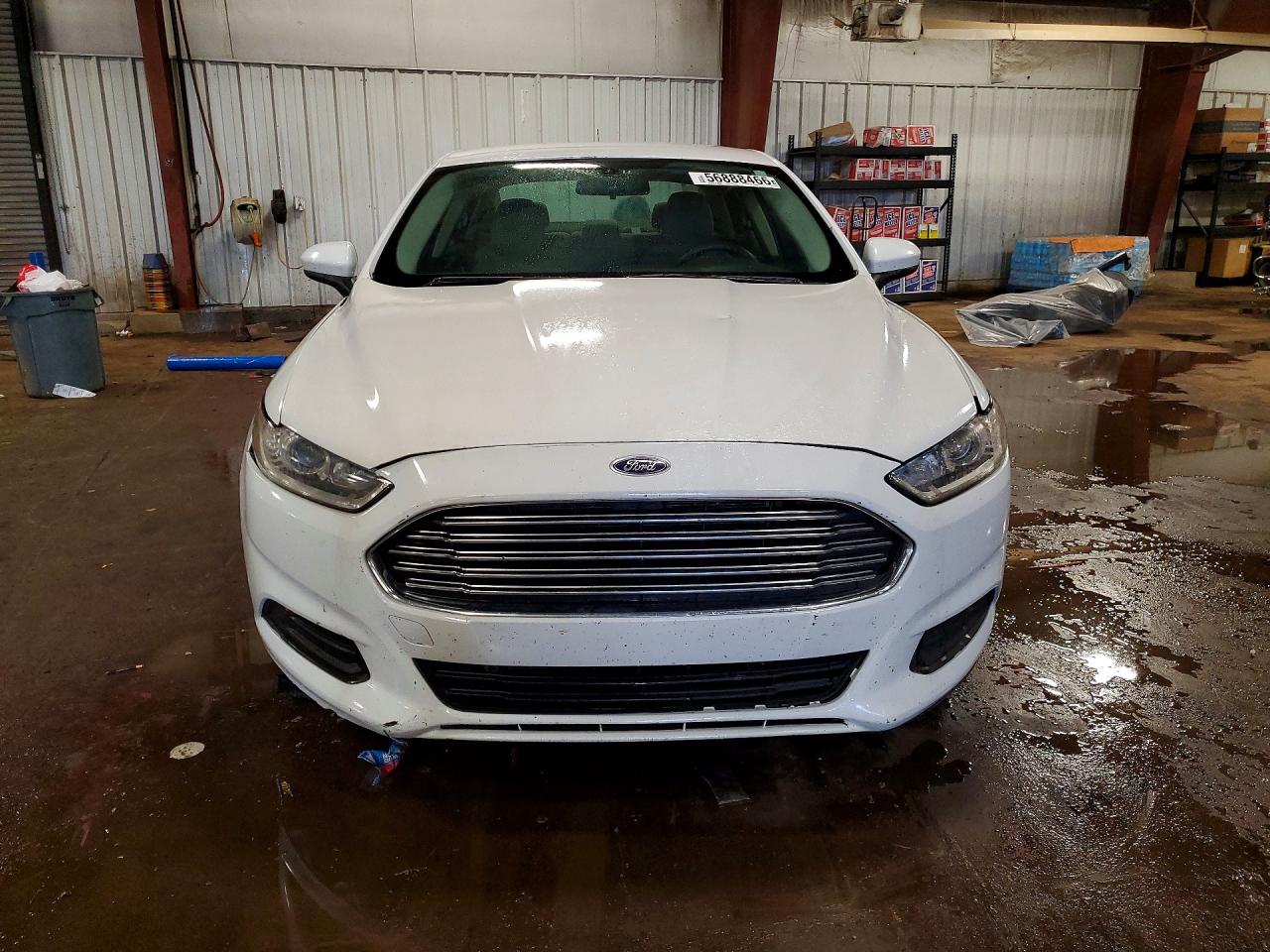 2013 Ford Fusion S White vin: 3FA6P0G78DR222046