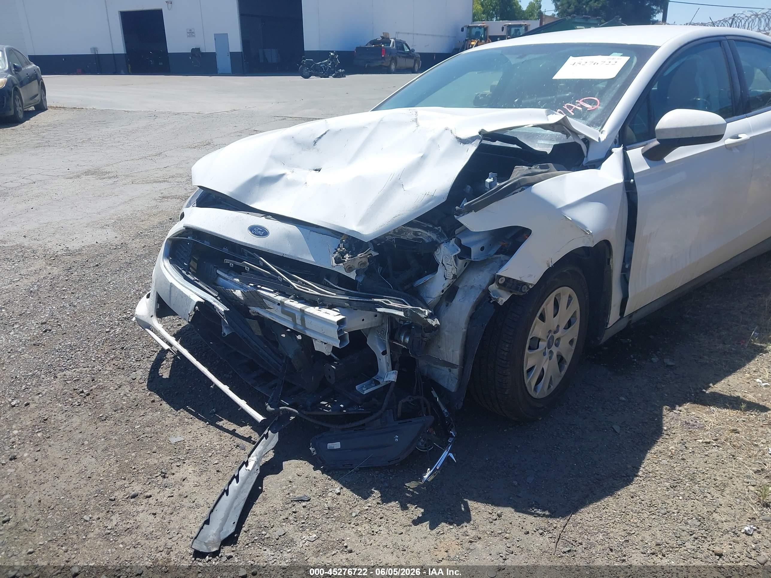 2013 Ford Fusion S White vin: 3FA6P0G78DR235962