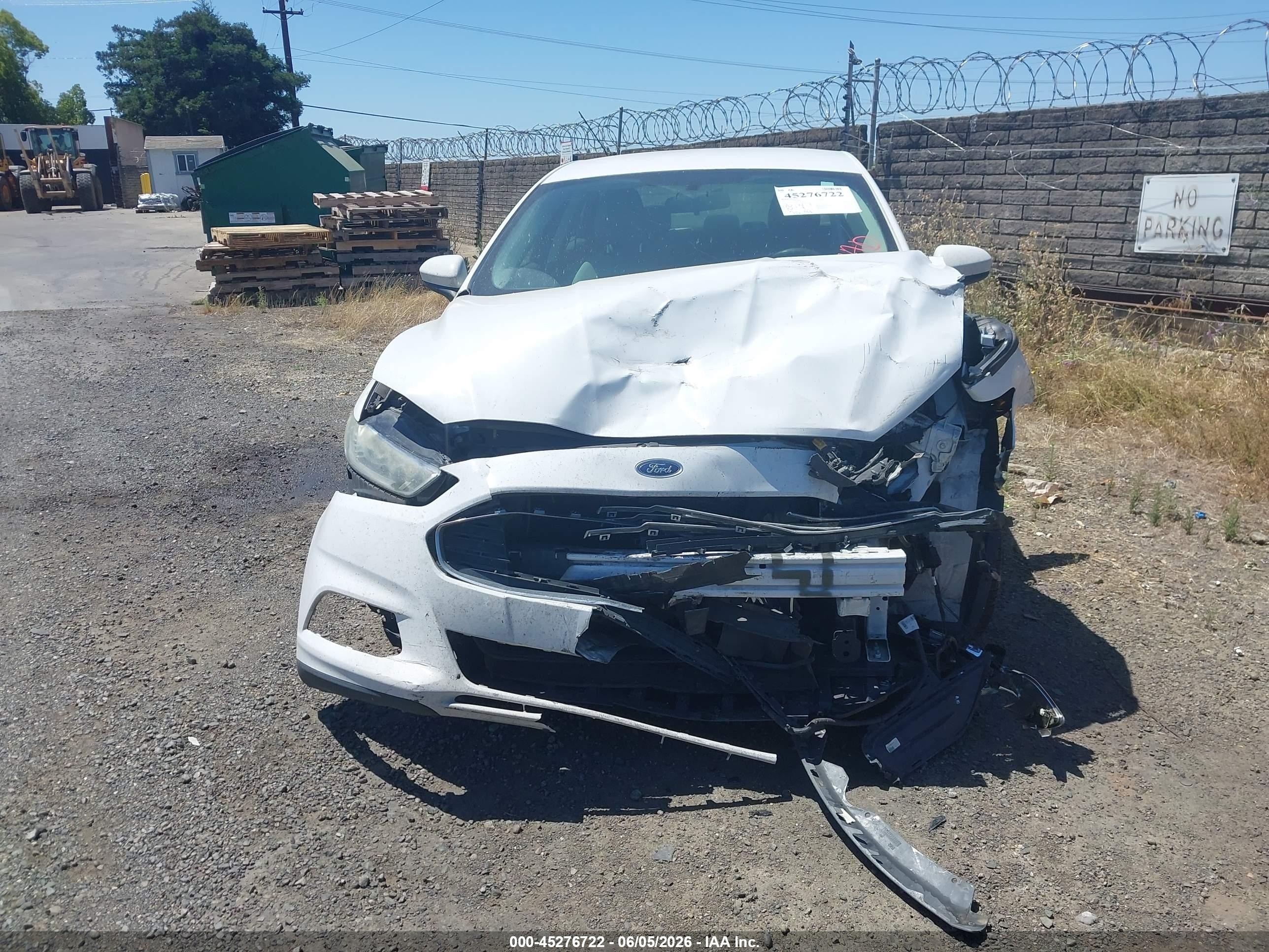 2013 Ford Fusion S White vin: 3FA6P0G78DR235962