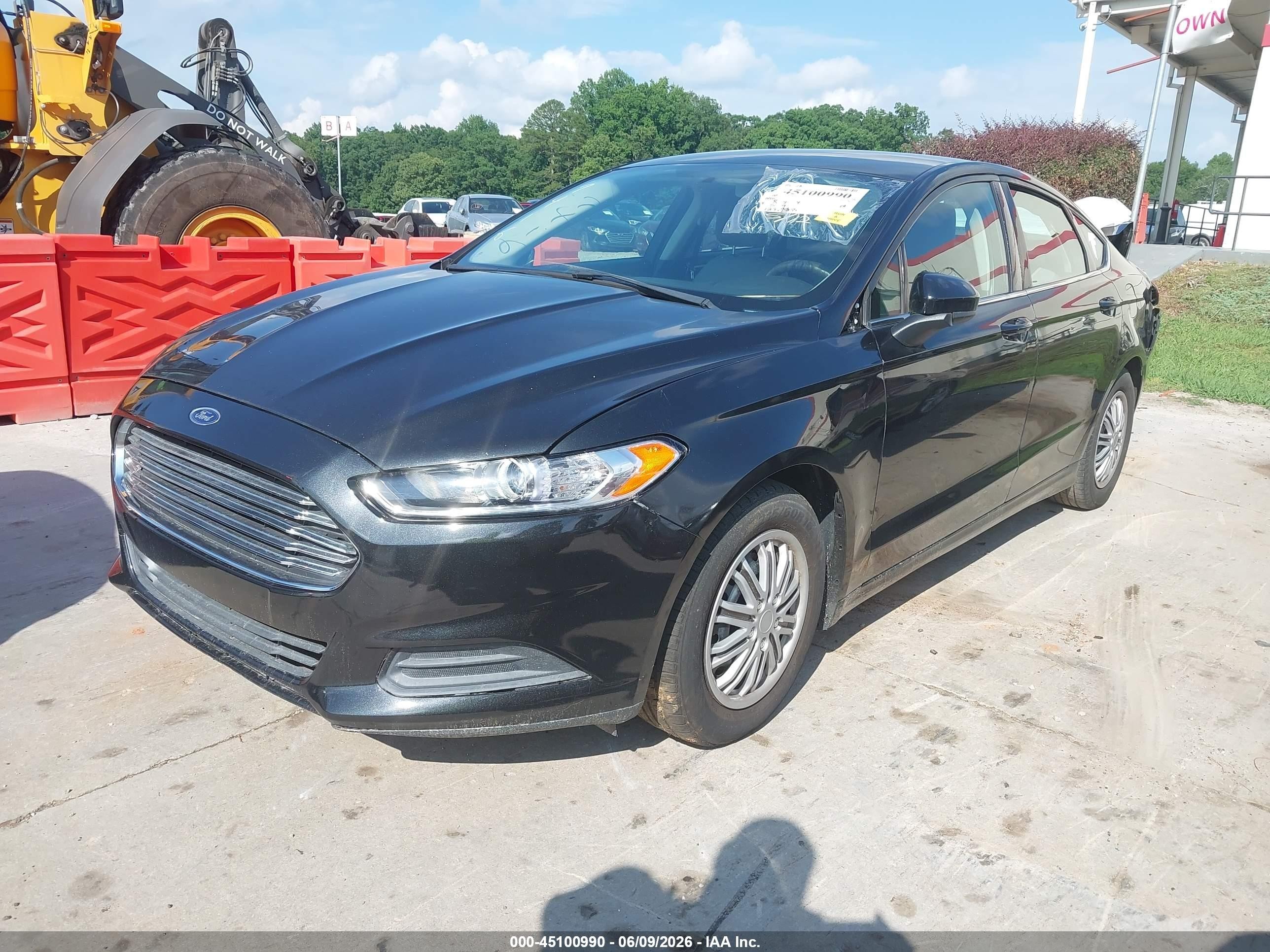 2013 Ford Fusion S Black vin: 3FA6P0G78DR317416