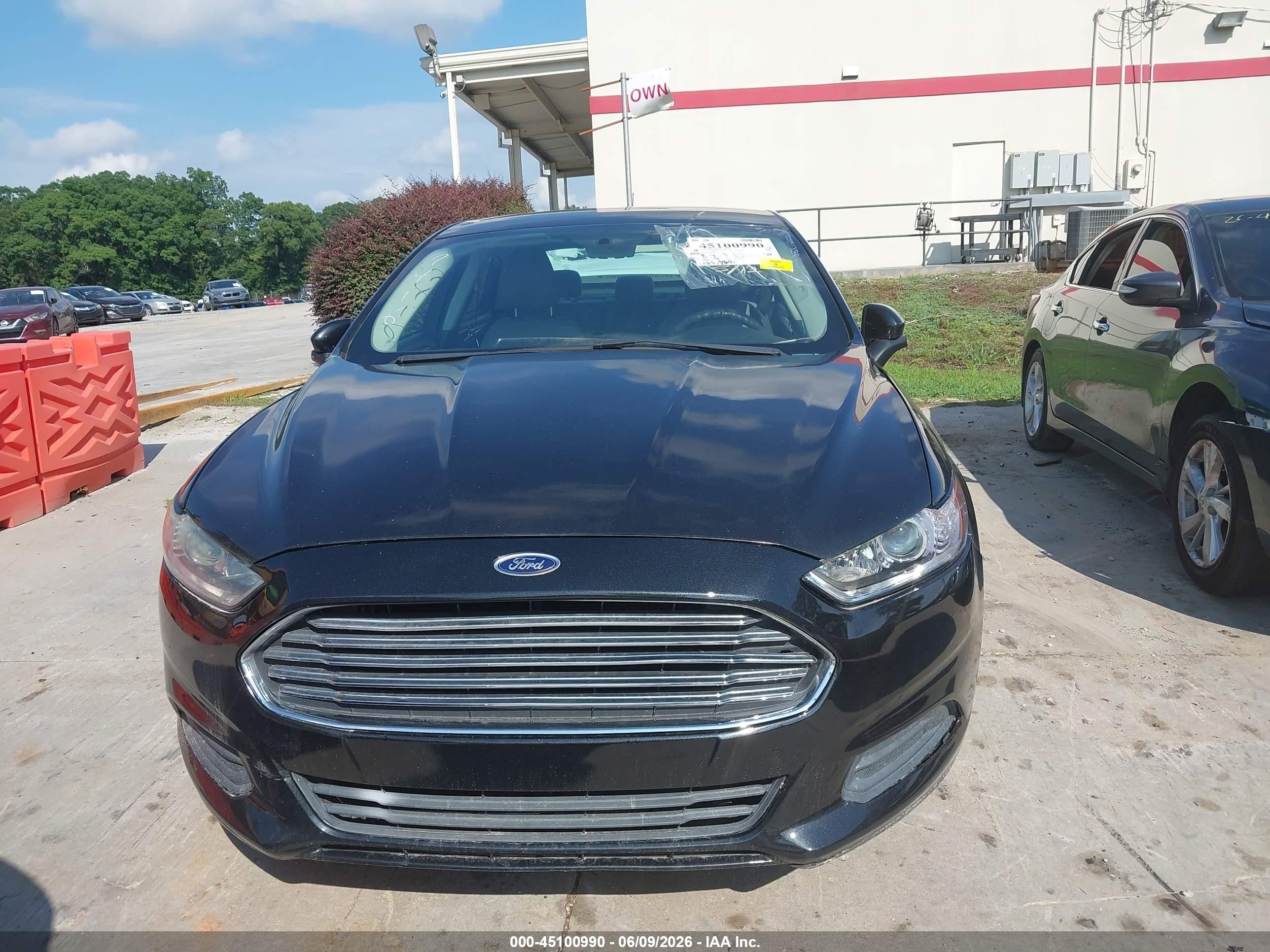 2013 Ford Fusion S Black vin: 3FA6P0G78DR317416