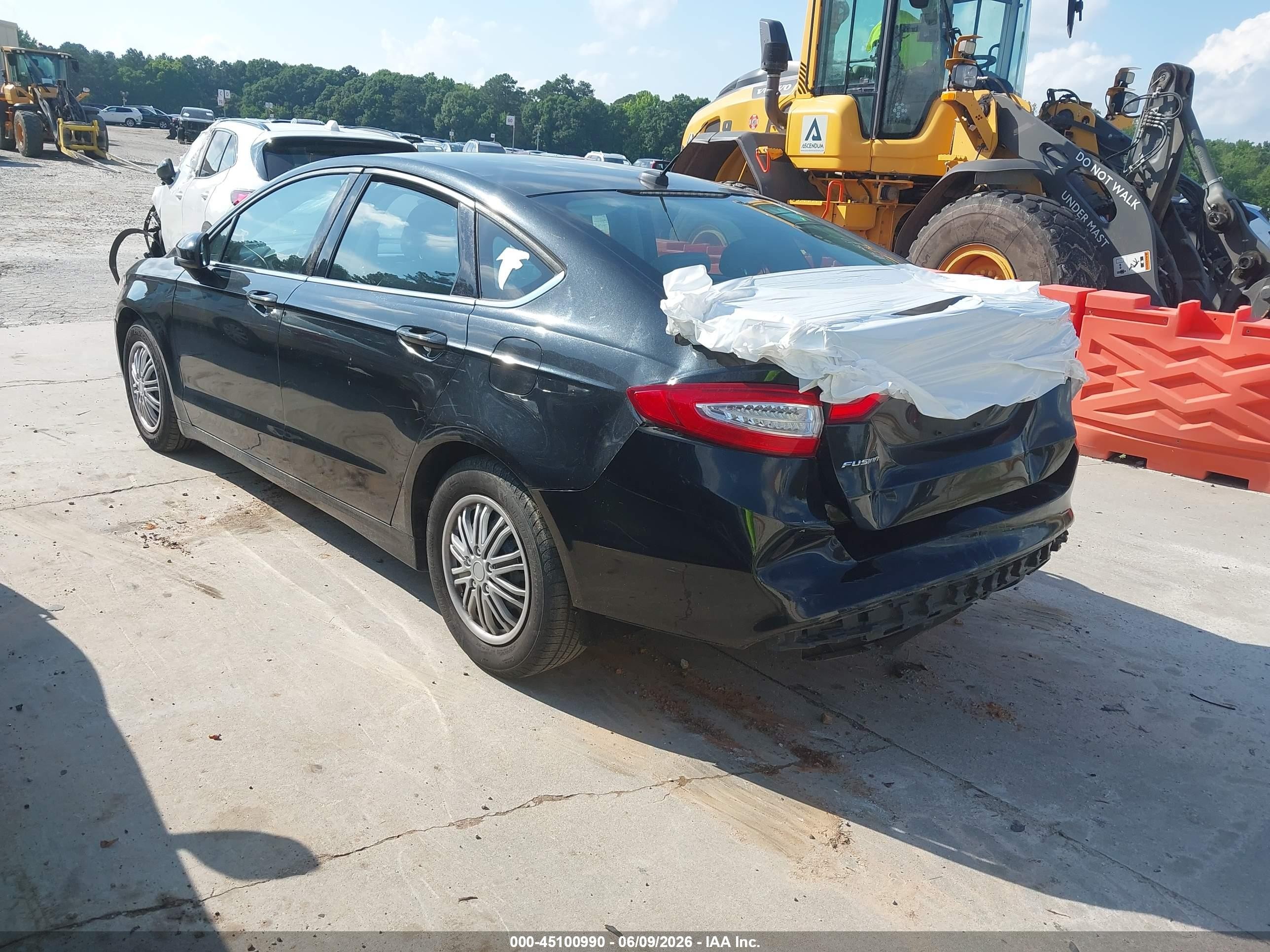 2013 Ford Fusion S Black vin: 3FA6P0G78DR317416