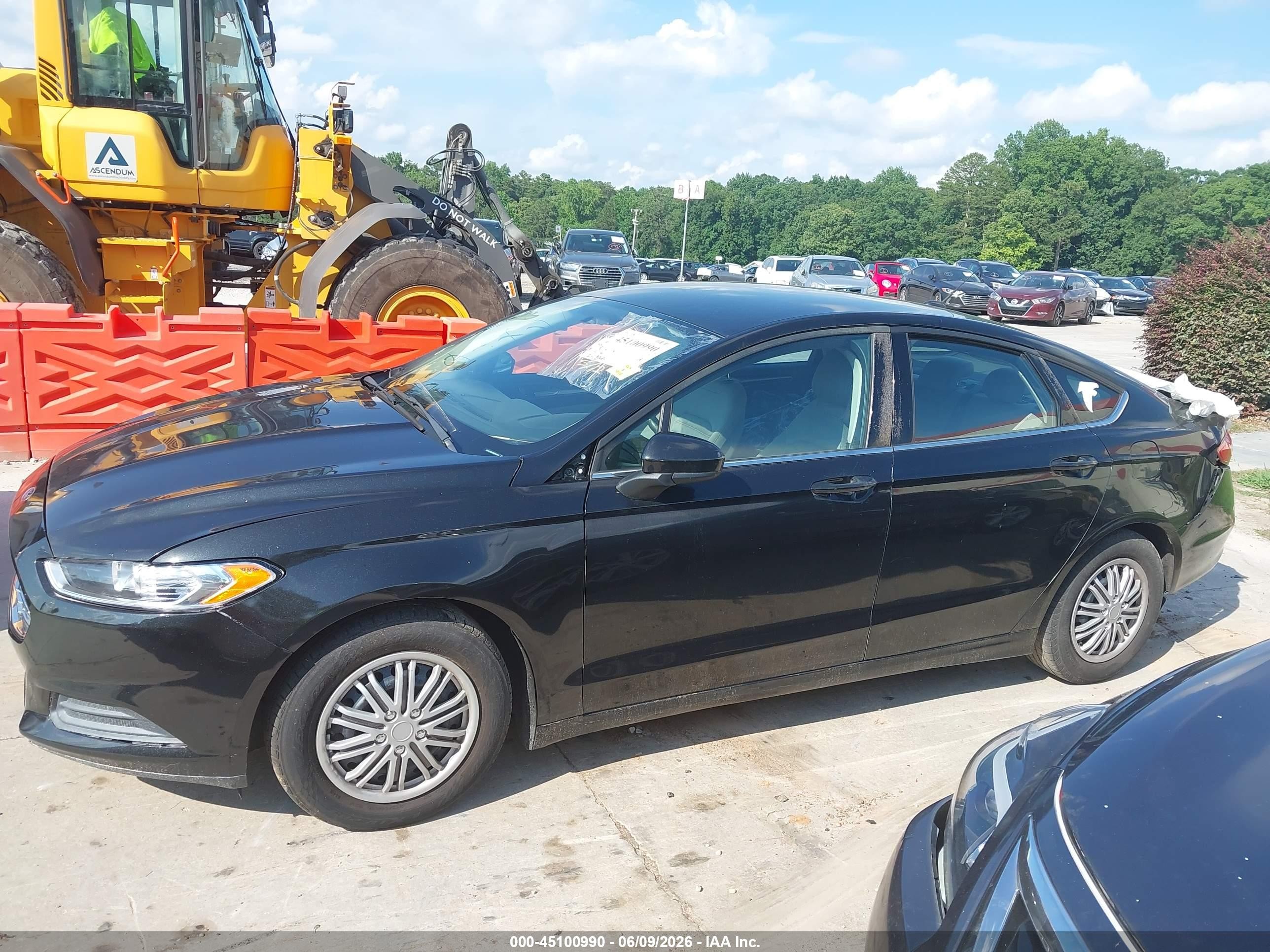 2013 Ford Fusion S Black vin: 3FA6P0G78DR317416