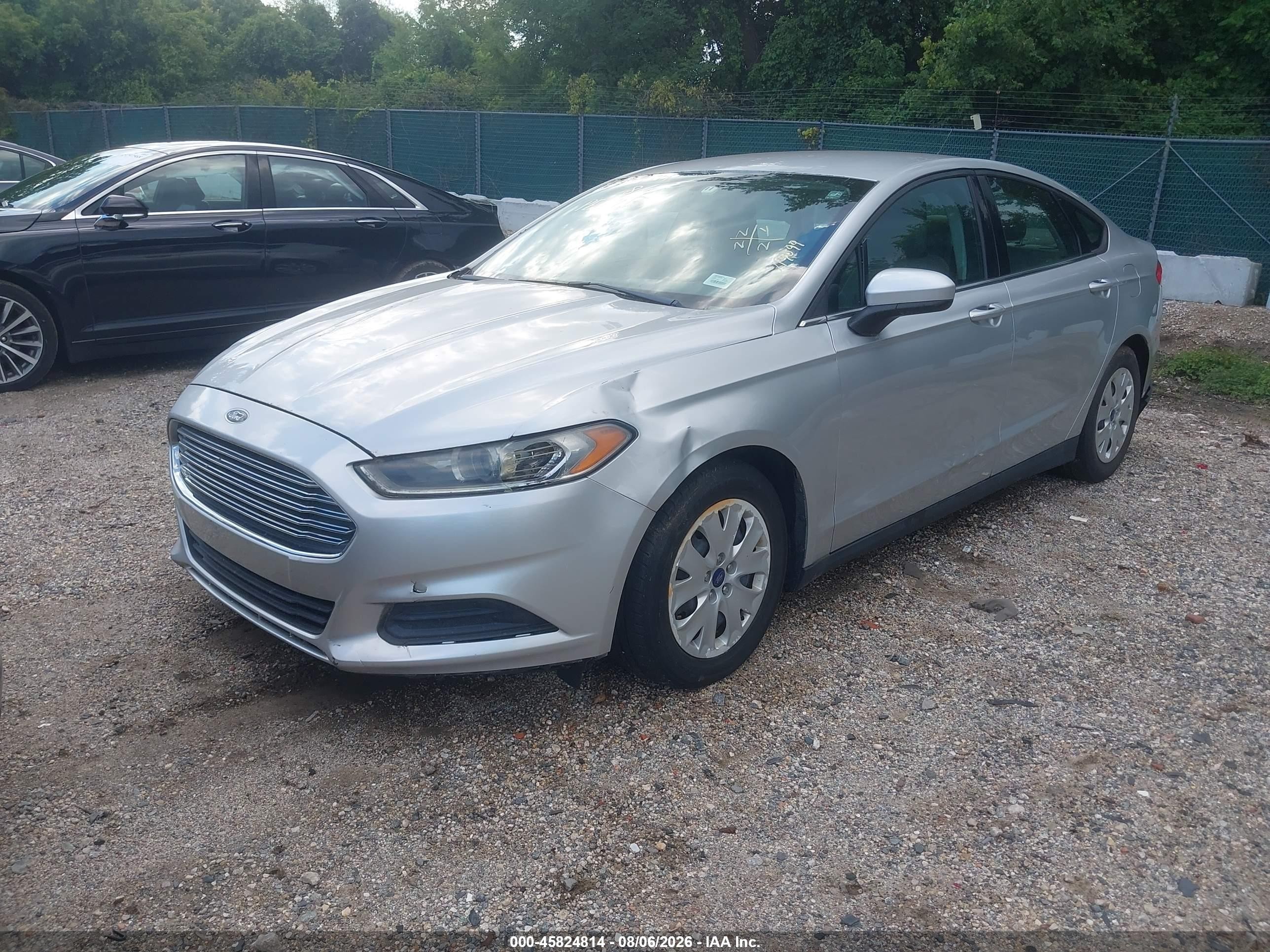 2013 Ford Fusion S Silver vin: 3FA6P0G78DR328559