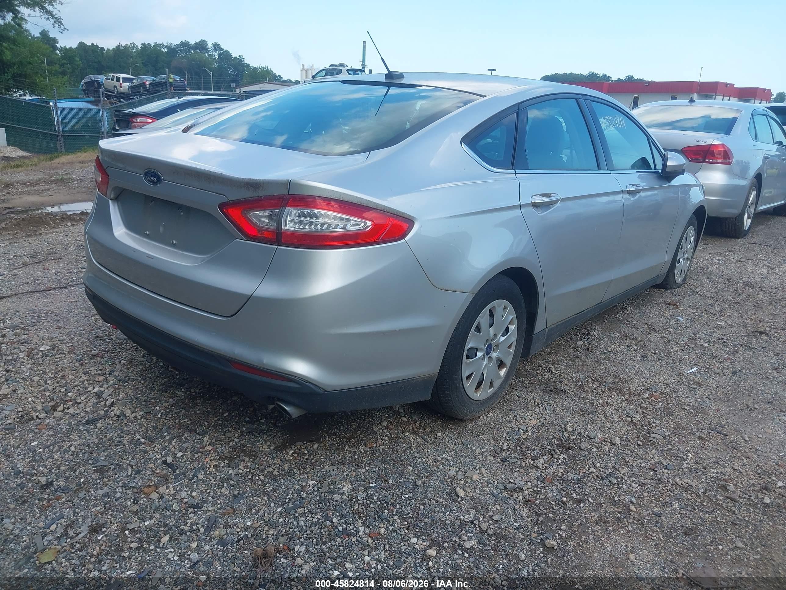 2013 Ford Fusion S Silver vin: 3FA6P0G78DR328559