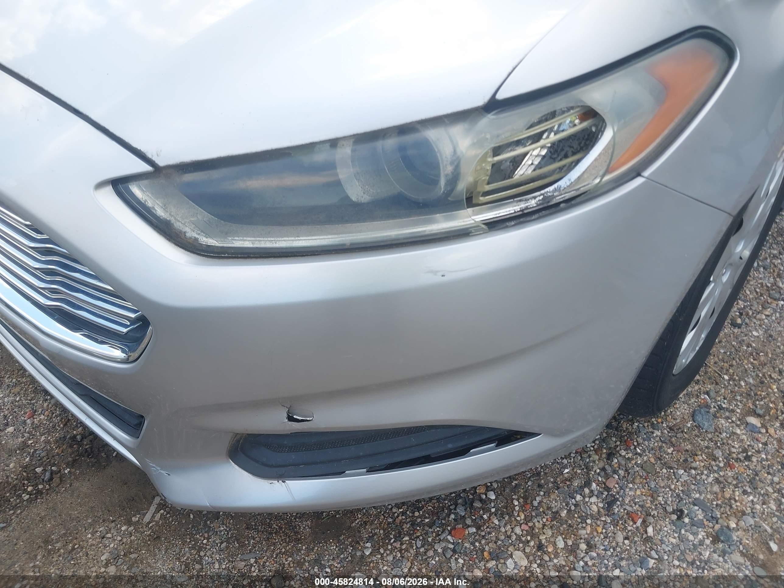 2013 Ford Fusion S Silver vin: 3FA6P0G78DR328559
