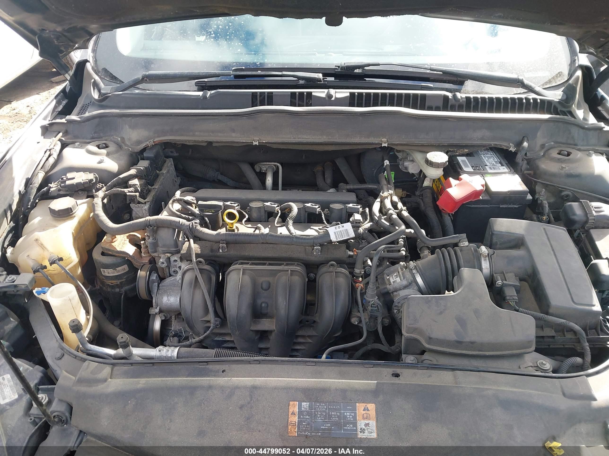 2013 Ford Fusion S Серый vin: 3FA6P0G78DR364378